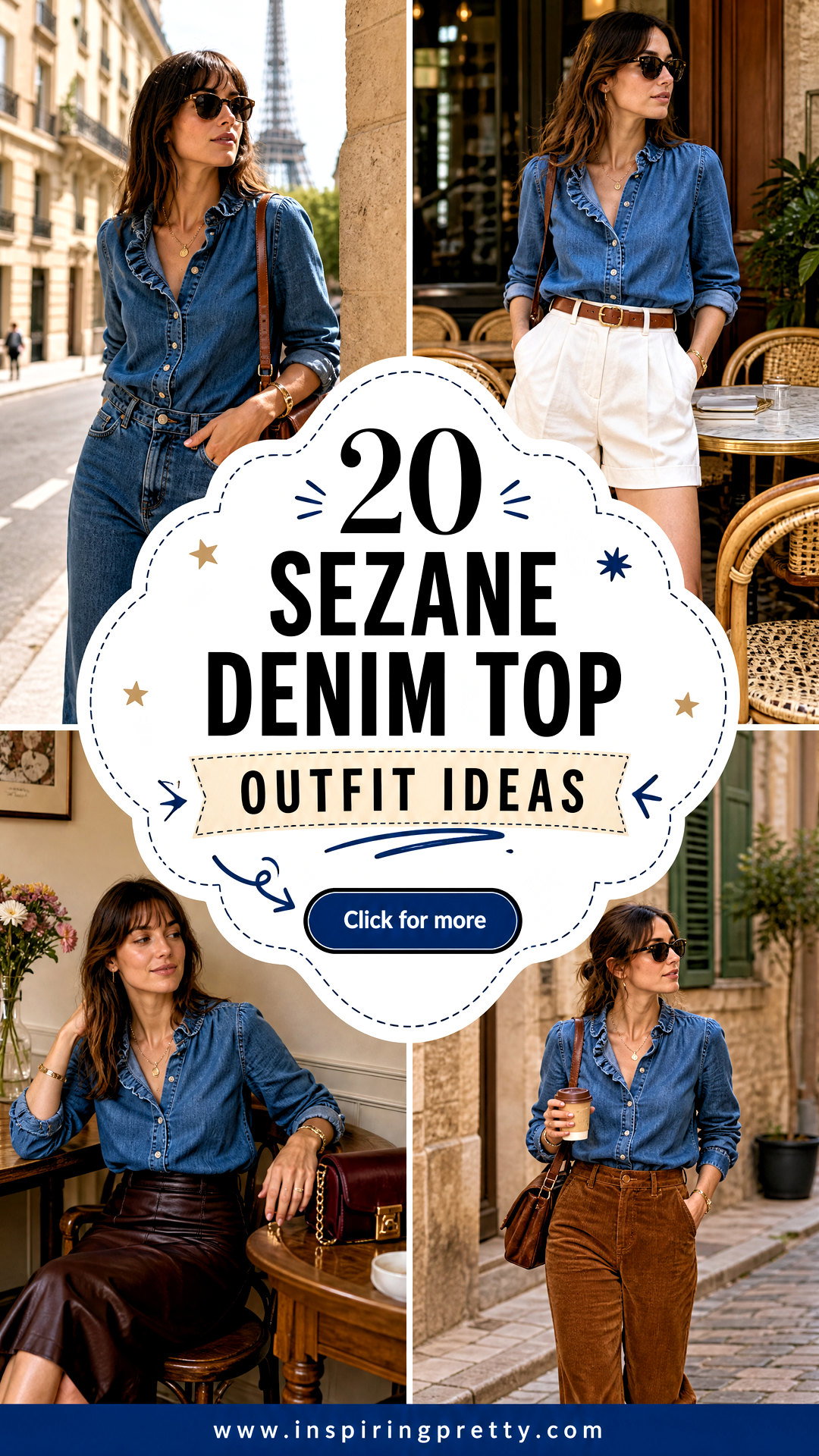 20 Sezane Denim Top Outfit Ideas for Chic Everyday Style - 20 Sezane Denim Top Outfit Ideas for Chic Everyday Style