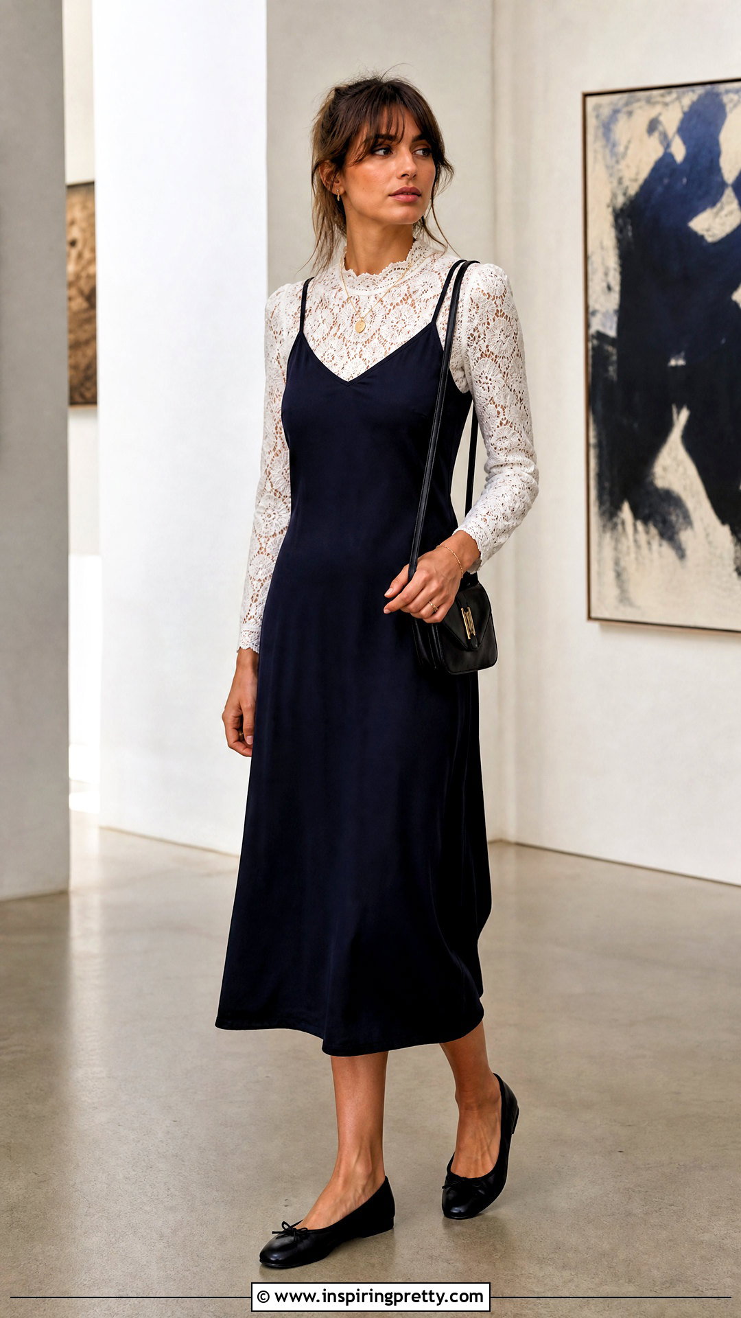 Sezane White Lace Top With Slip Dress - 20 sezane white lace top outfit ideas