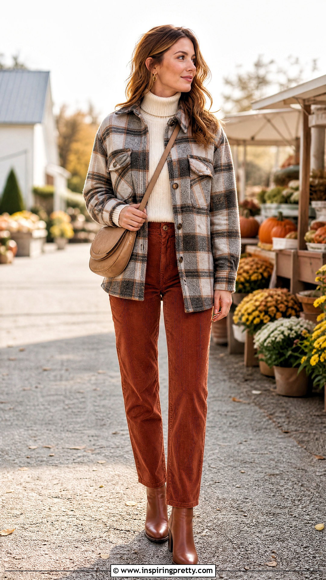 Shacket and Corduroy Pants Outfit - 50 top names clothes