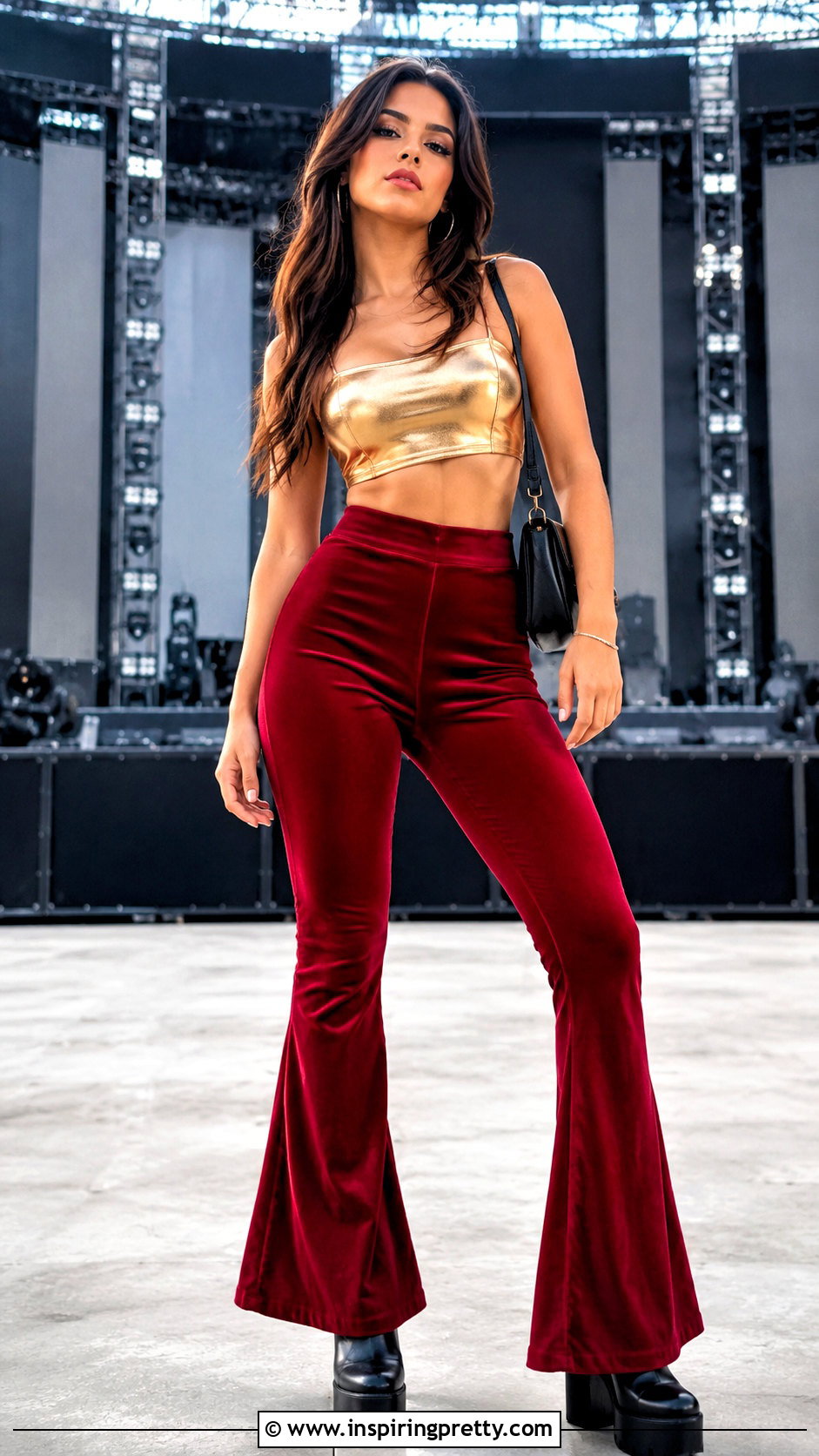 Shakira Gold Top With Red Pants - 25 shakira gold top outfit ideas