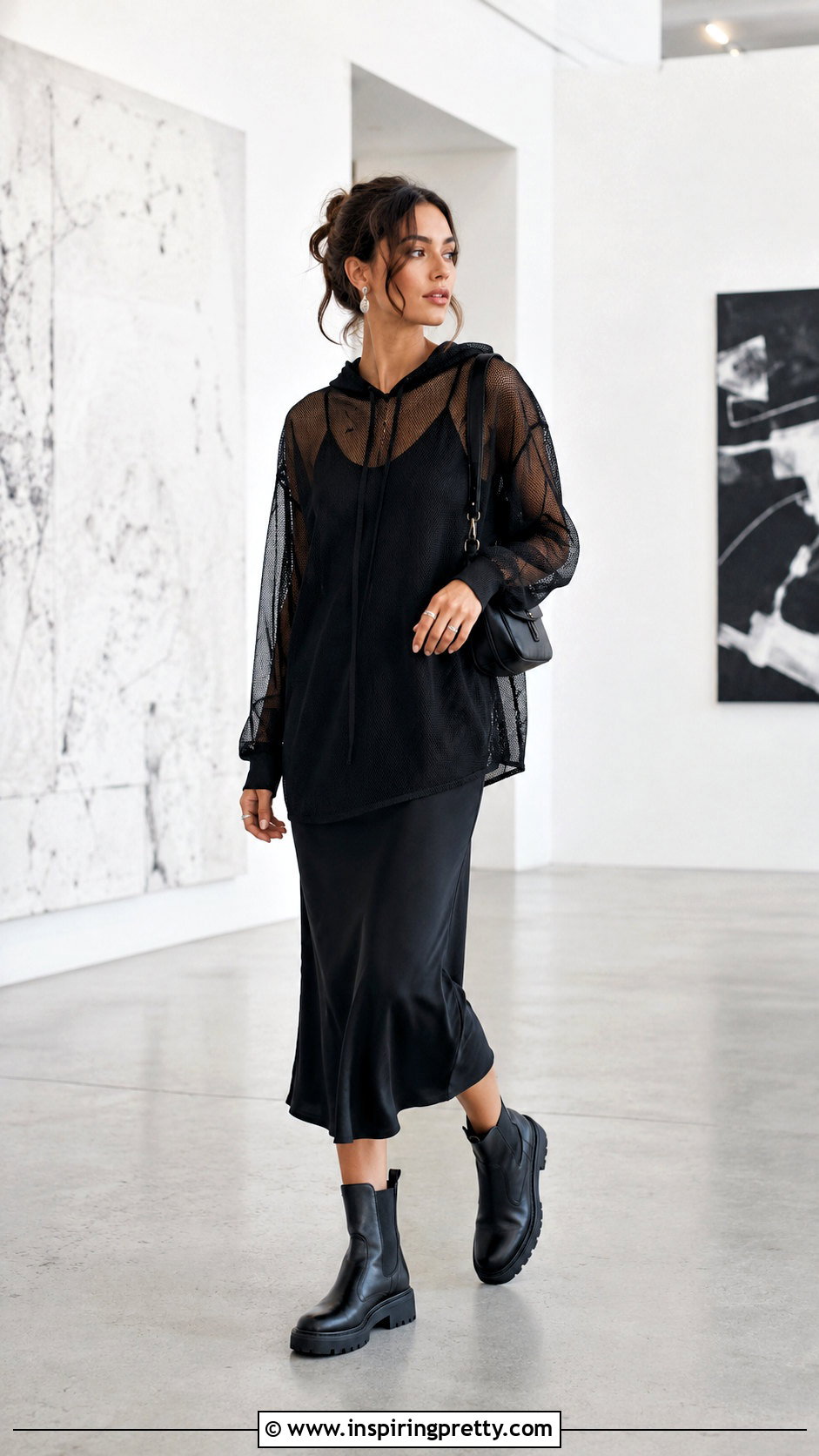 Shapeshifter Top Over A Black Slip Dress - 25 shapeshifter top outfit ideas