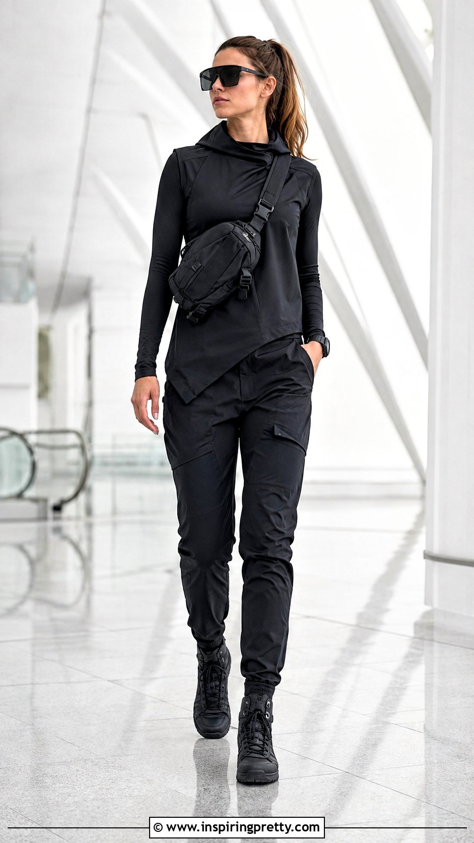 Shapeshifter Top With Techwear Joggers - 25 shapeshifter top outfit ideas