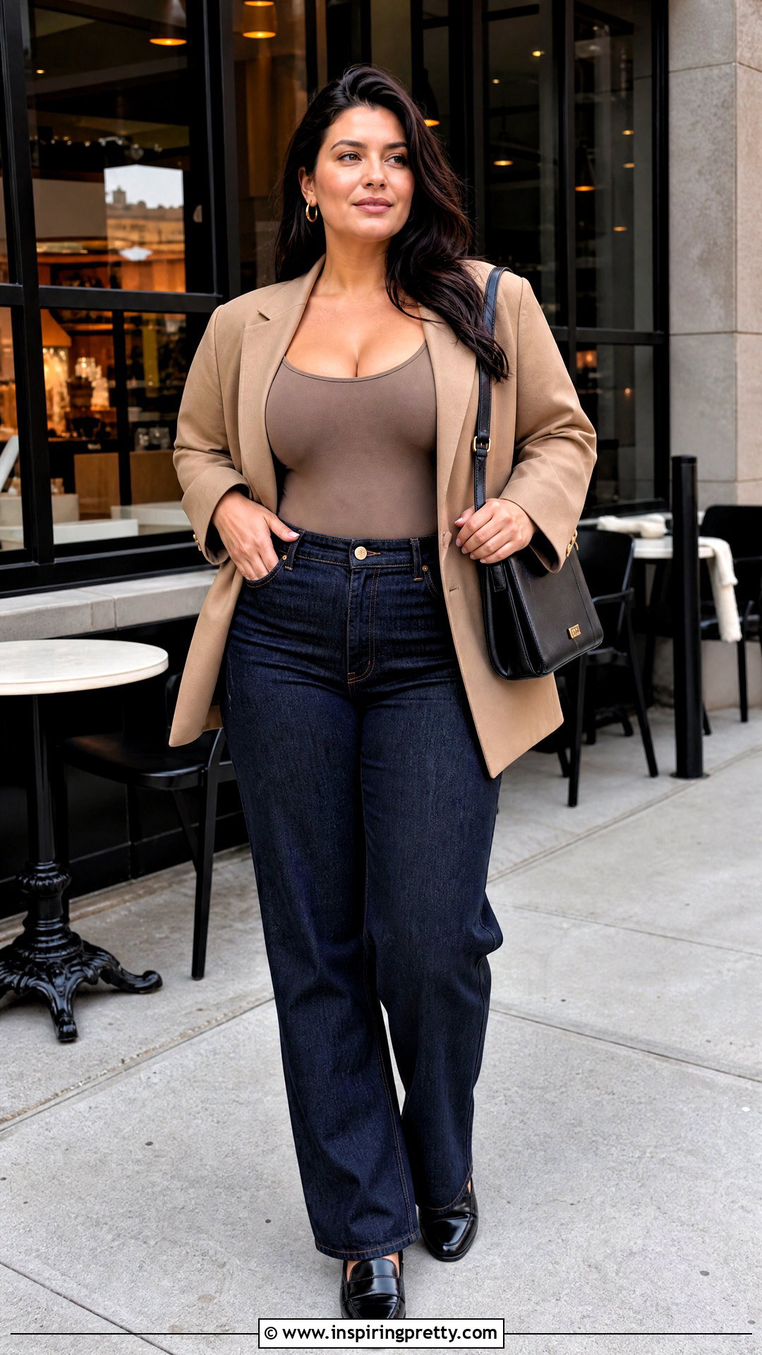 Shapewear Bodysuit With Blazer And Jeans - 20 womens shapewear tops outfit ideas