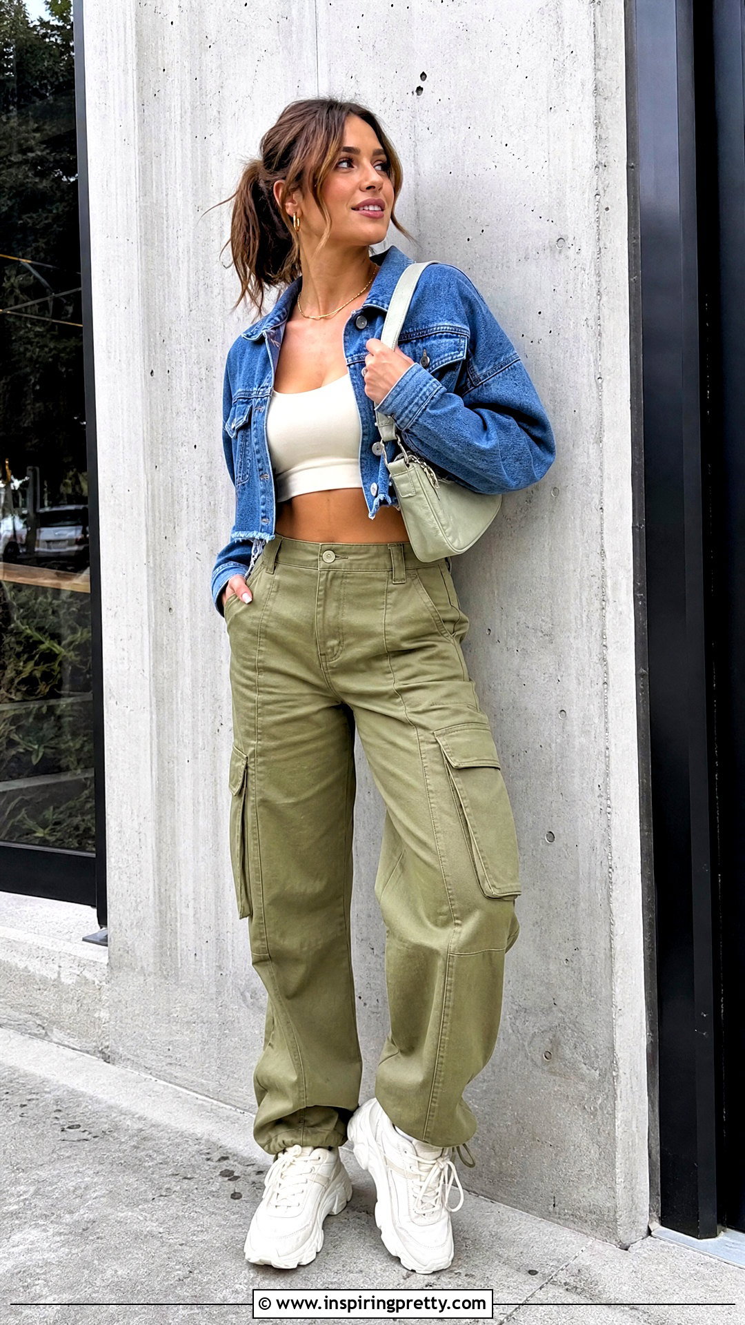 Shapewear Crop Top With Cargo Pants - 20 shapewear crop top outfit ideas