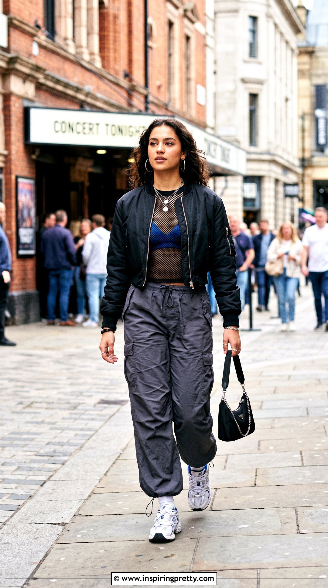 Sheer Bra Top With A Bomber Jacket - 25 sheer bra top outfit ideas