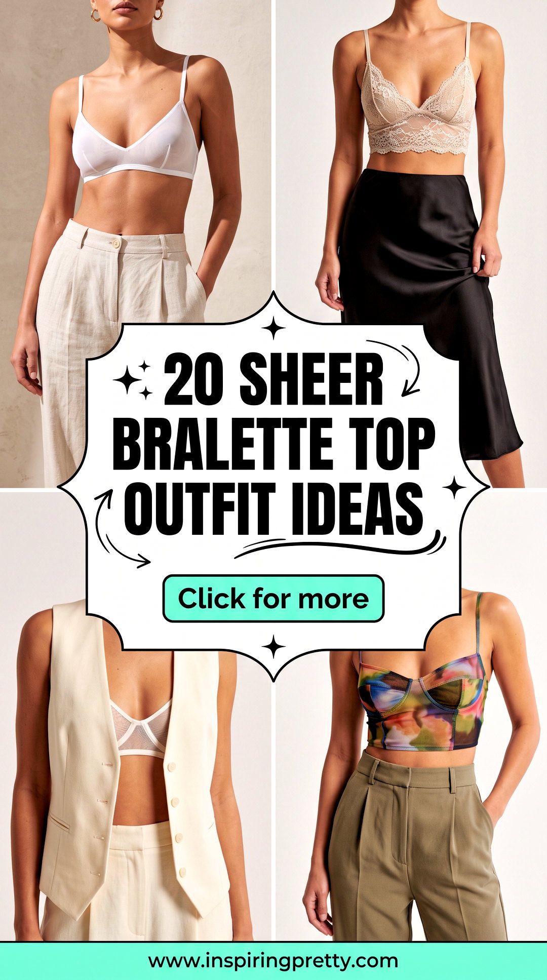 20 Sheer Bralette Top Outfit Ideas for Confident Styling - 20 Sheer Bralette Top Outfit Ideas for Confident Styling