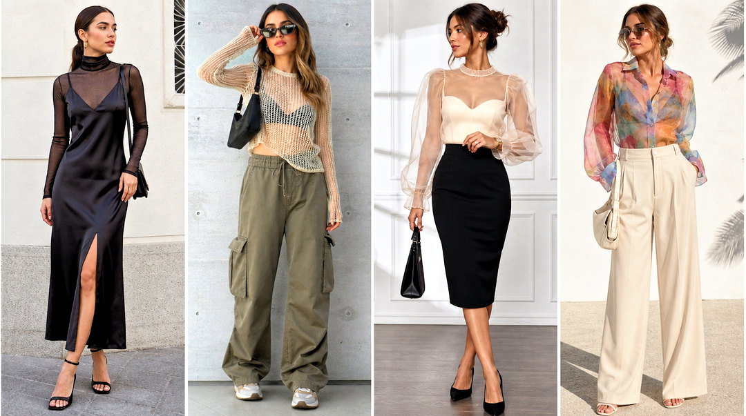 20 Sheer Fabric Fashion Top Outfit Ideas for Modern Style