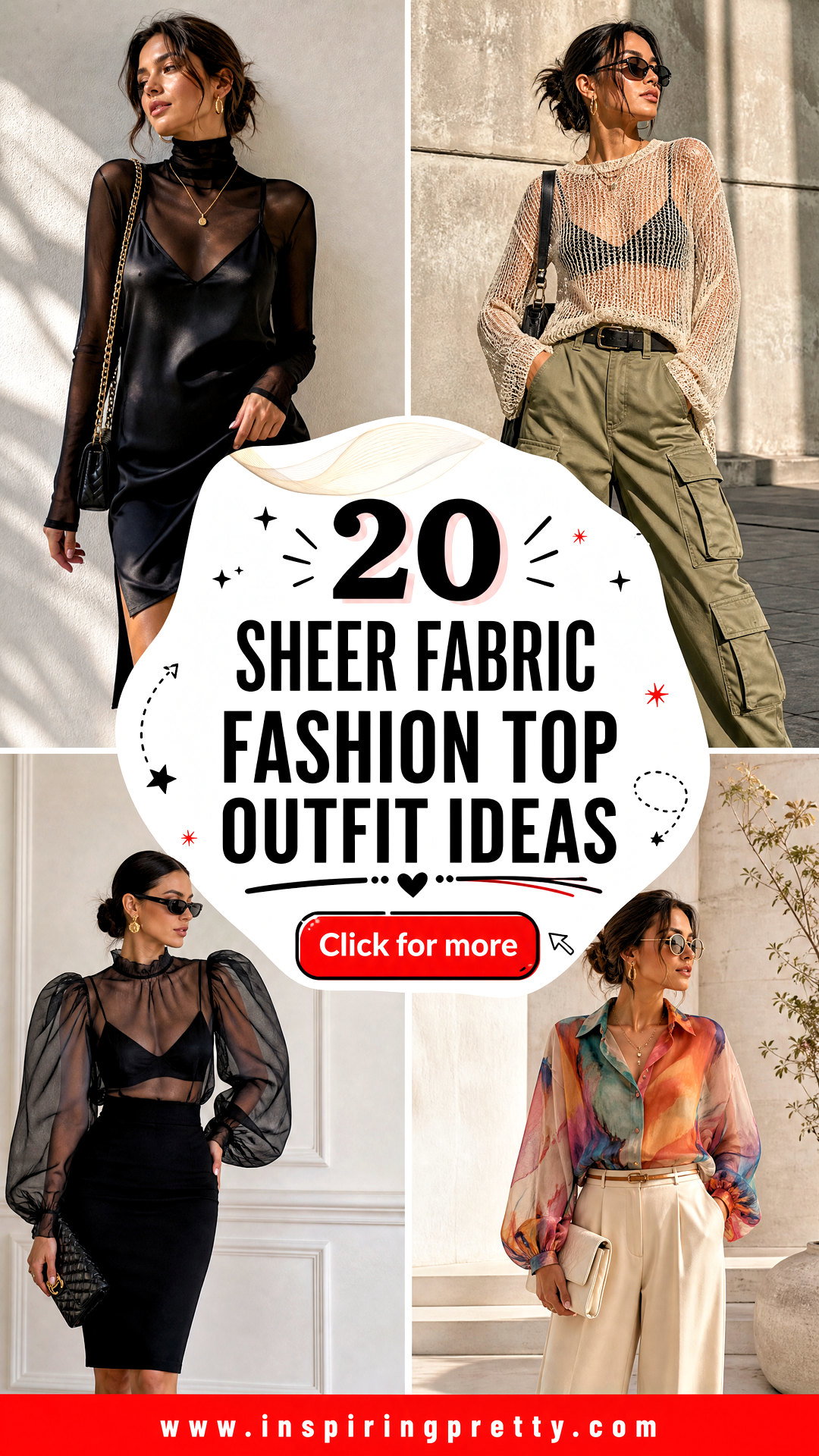 20 Sheer Fabric Fashion Top Outfit Ideas for Modern Style - 20 Sheer Fabric Fashion Top Outfit Ideas for Modern Style