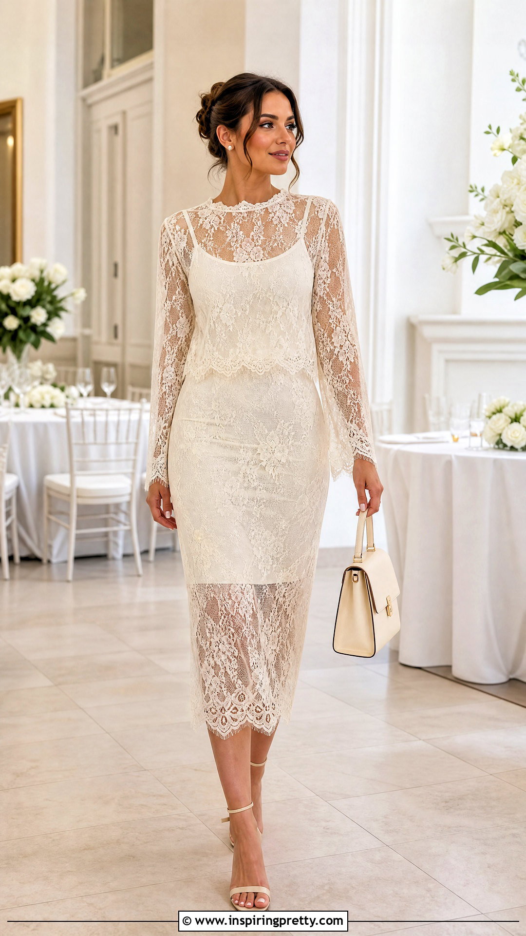 Sheer Lace Top With Matching Lace Skirt - 25 sheer lace top outfit aesthetic ideas