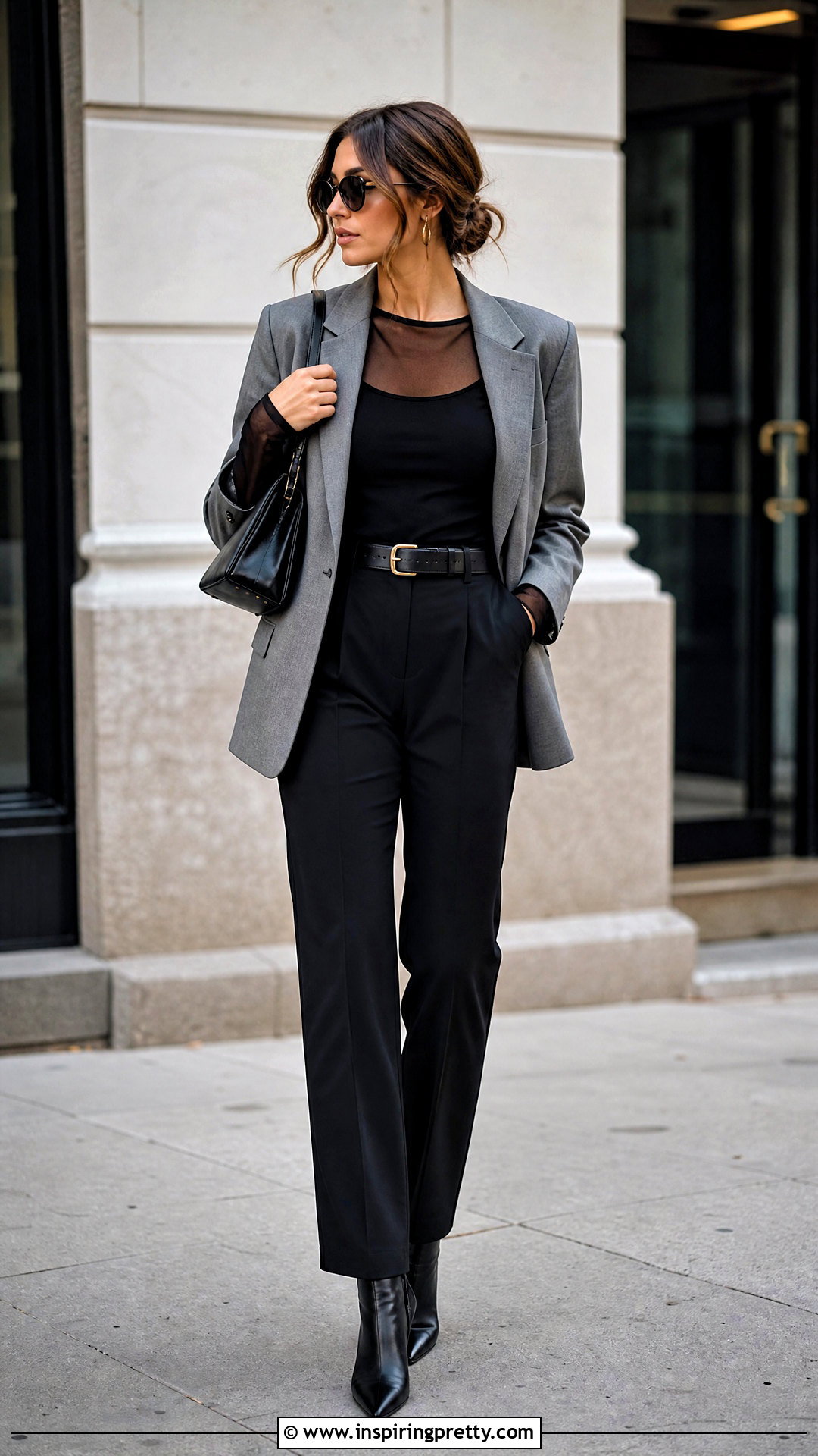 Sheer Layered Top Fall Outfit - 20 Fall Tops 2024