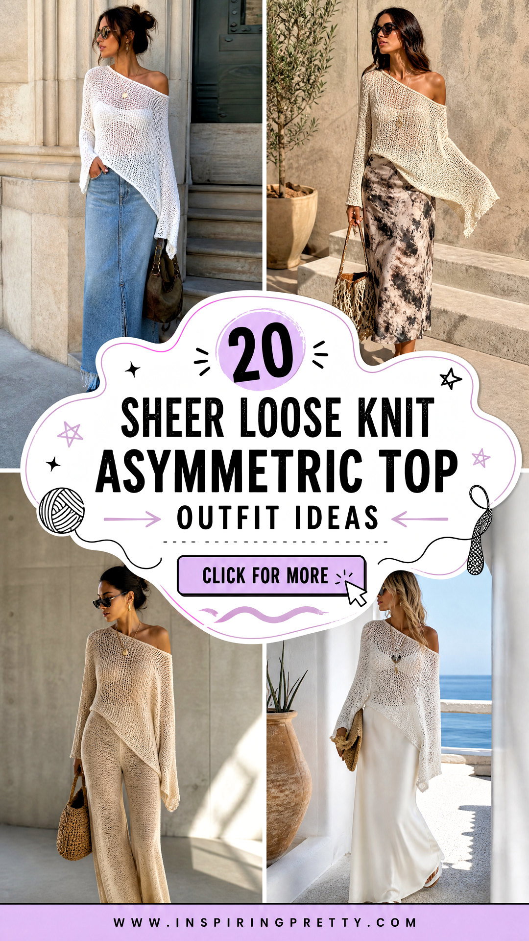 20 Sheer Loose Knit Asymmetric Top Outfit Ideas to Try Now - 20 Sheer Loose Knit Asymmetric Top Outfit Ideas to Try Now