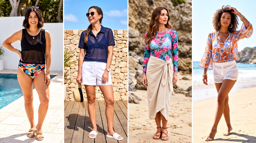 25 Sheer Swim Top Outfit Ideas for Chic Beach Days This Summer