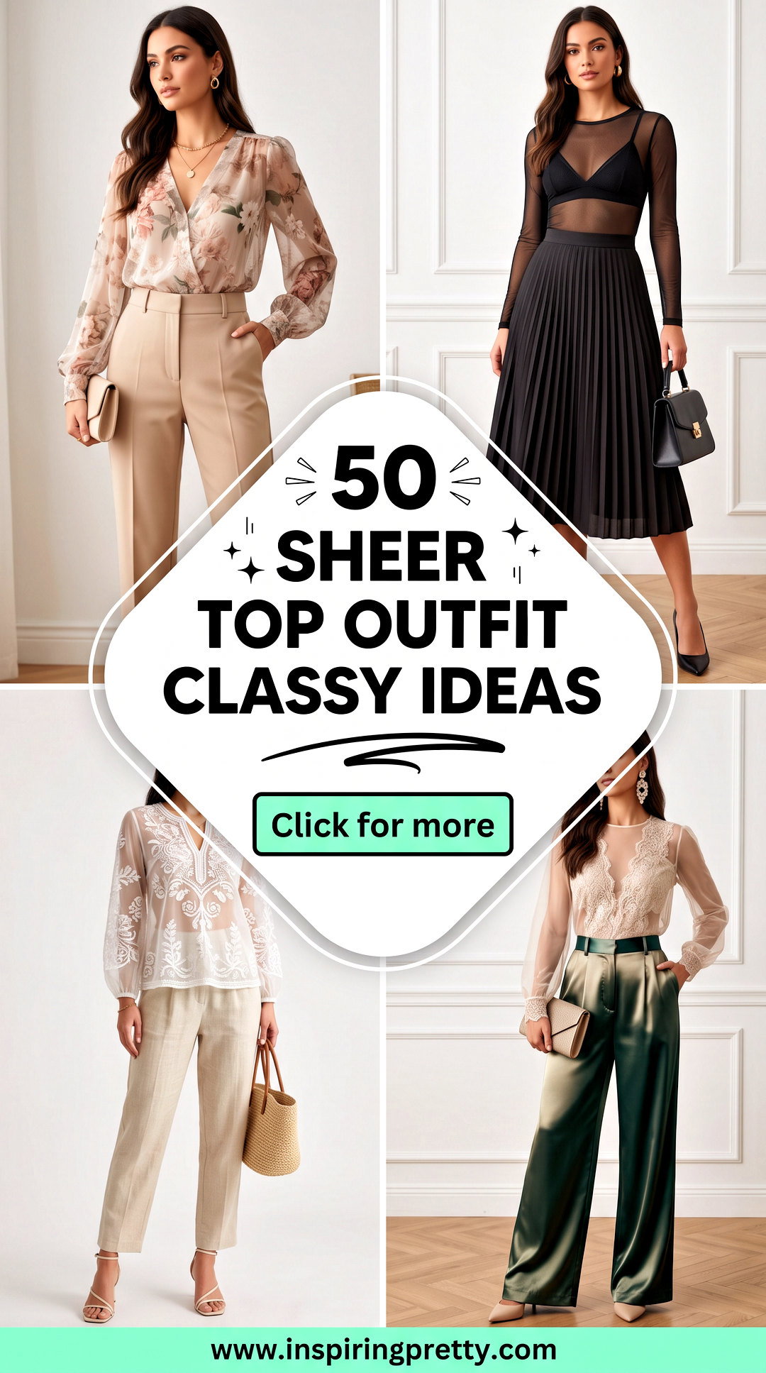 50 Sheer Top Outfit Classy Ideas for Polished Evening Style - 50 Sheer Top Outfit Classy Ideas for Polished Evening Style