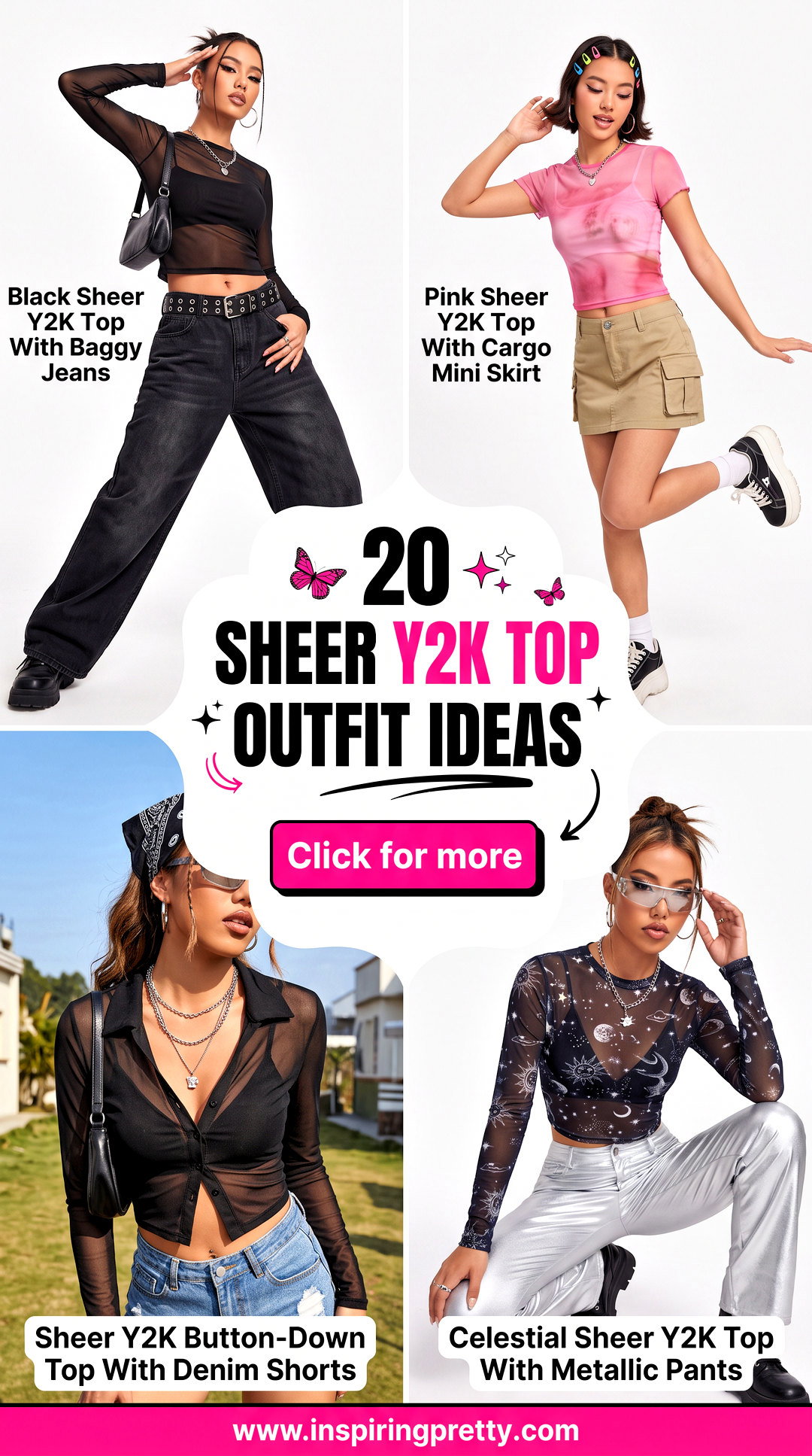 20 Sheer Y2K Top Outfit Ideas for a Bold Retro Revival - 20 Sheer Y2K Top Outfit Ideas for a Bold Retro Revival