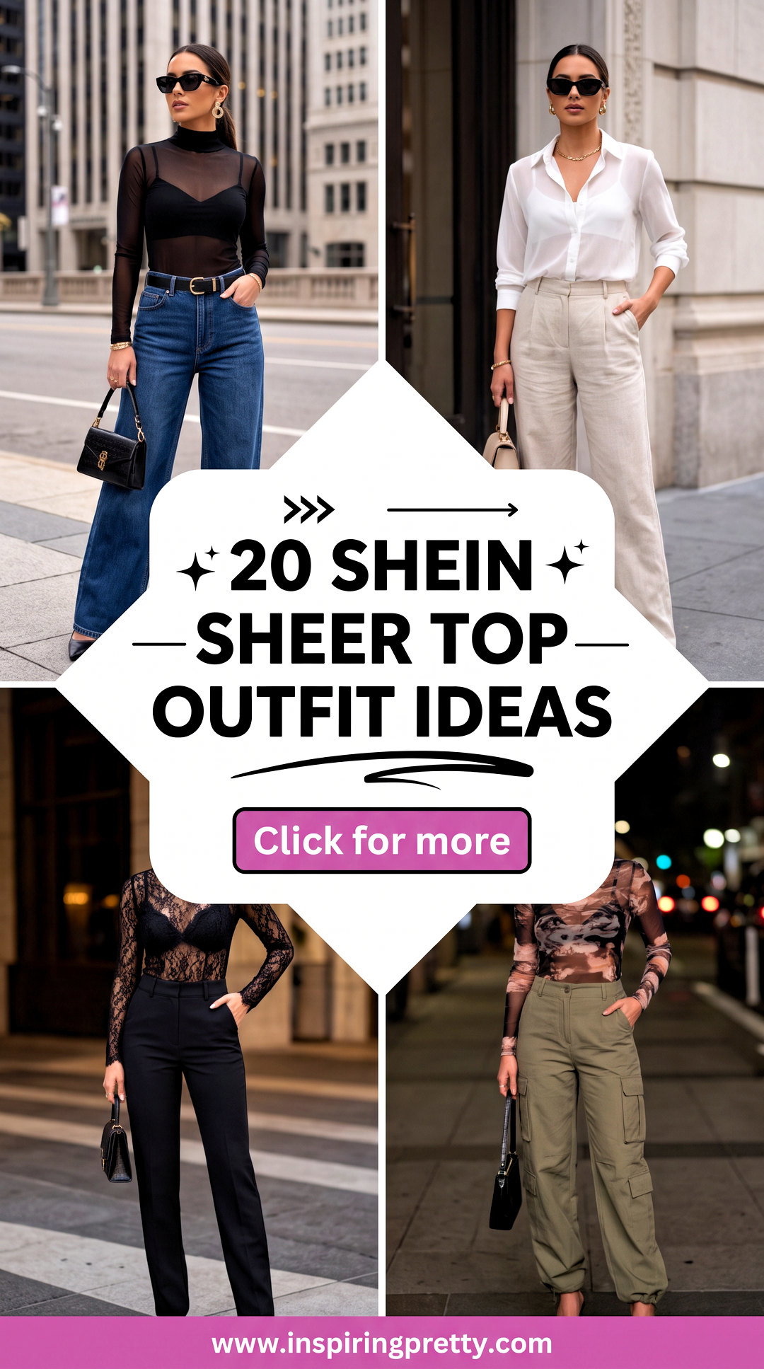 20 Shein Sheer Top Outfit Ideas for Chic Night-Out Looks - 20 Shein Sheer Top Outfit Ideas for Chic Night-Out Looks