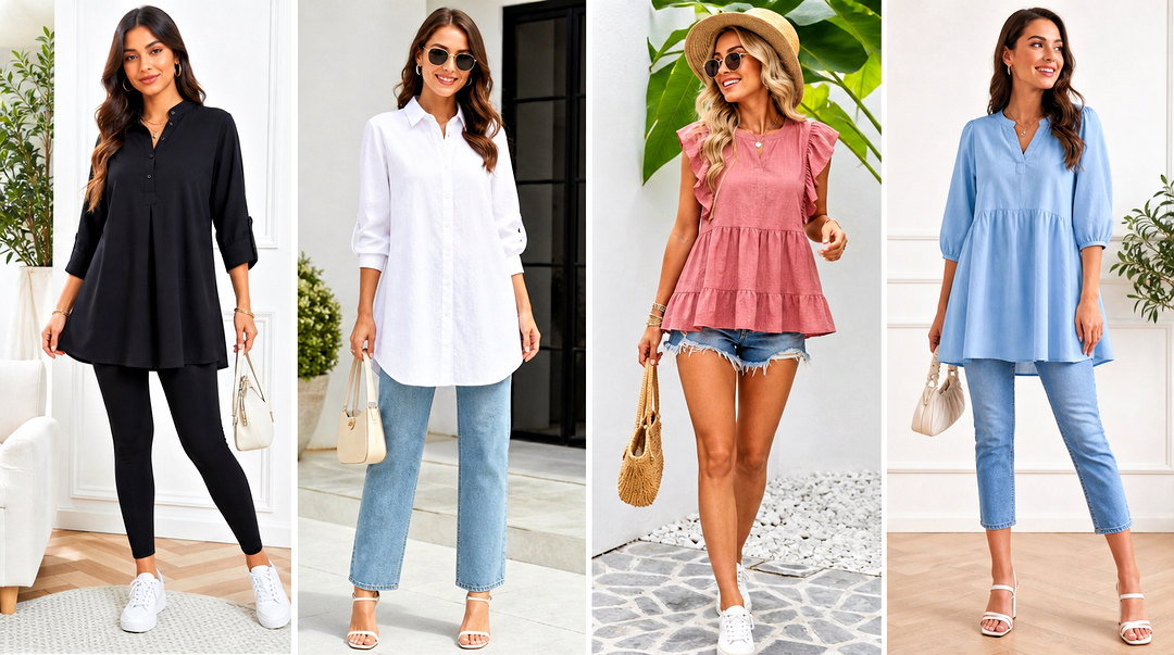 20 Shein Tunic Tops Outfit Ideas for Effortless Chic Style