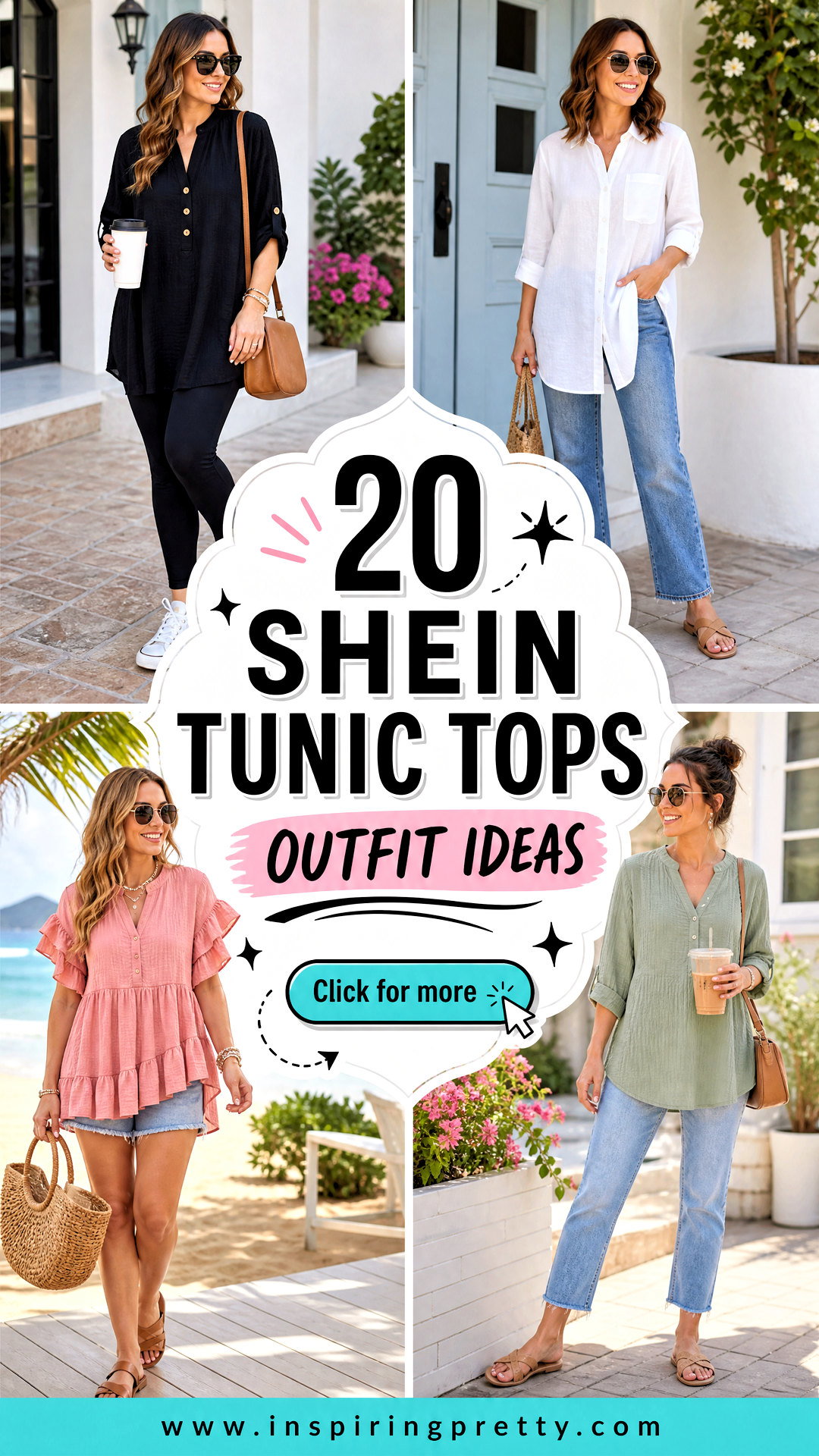 20 Shein Tunic Tops Outfit Ideas for Effortless Chic Style - 20 Shein Tunic Tops Outfit Ideas for Effortless Chic Style
