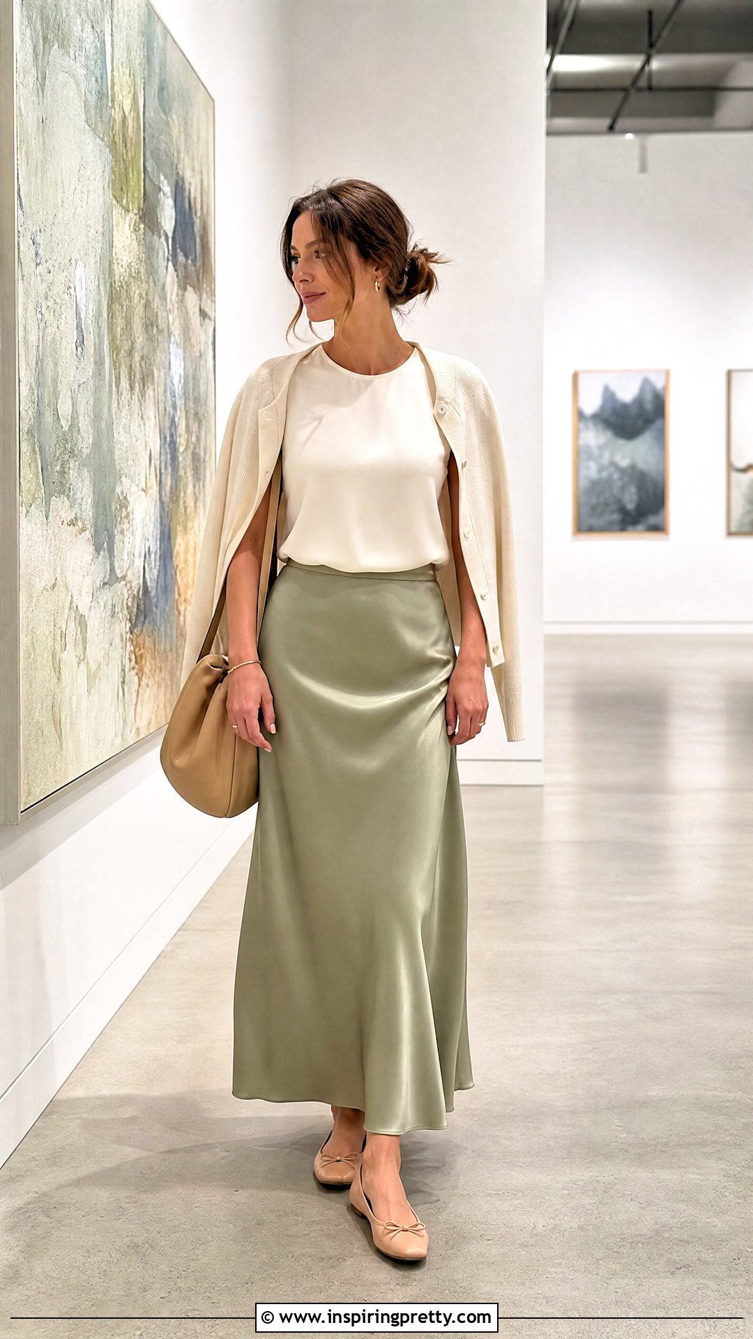 Shell Top With A Slip Skirt - 50 shell top outfit ideas