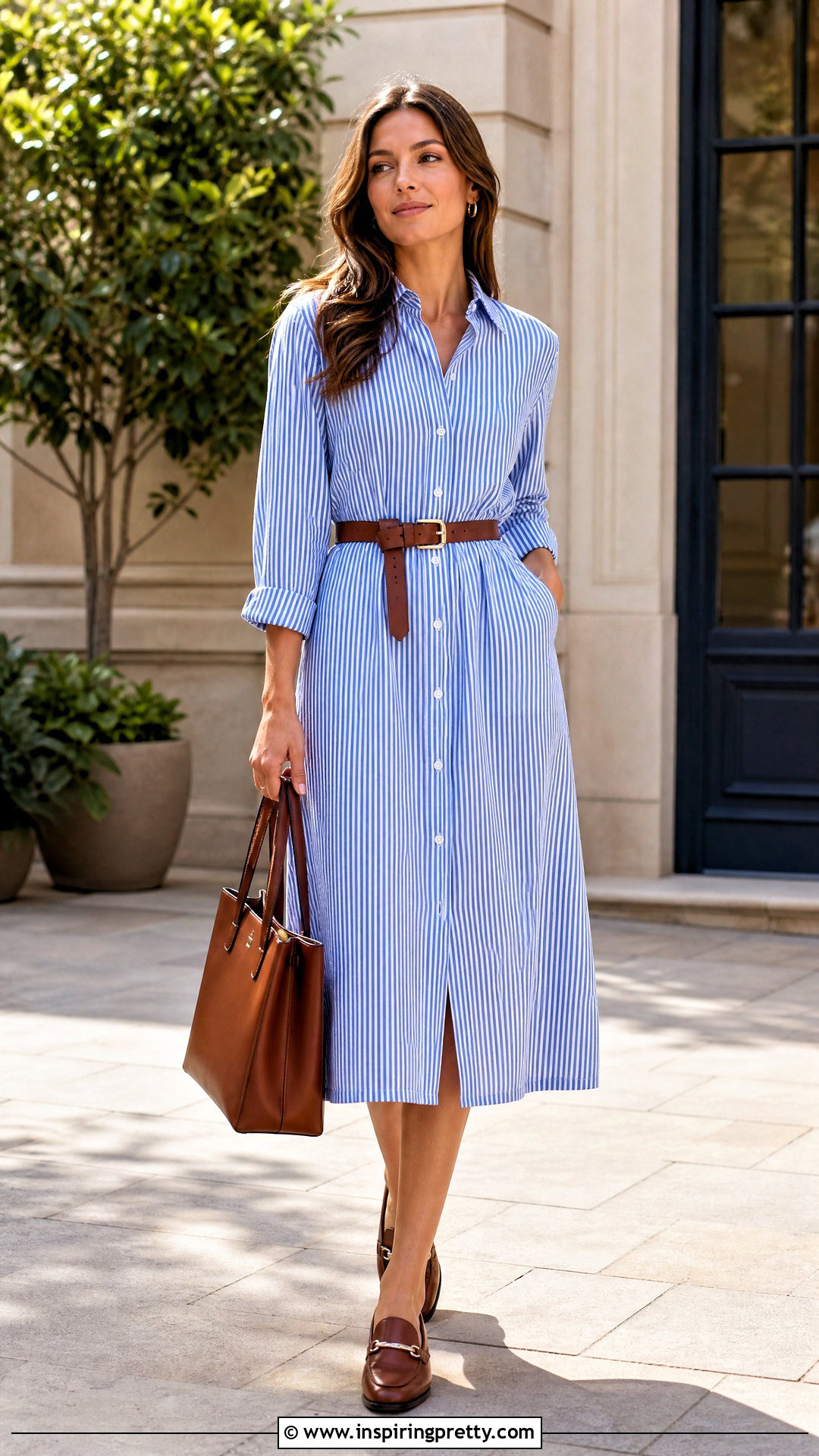 Shirt Dress and Loafers Outfit - 50 top styles for ladies