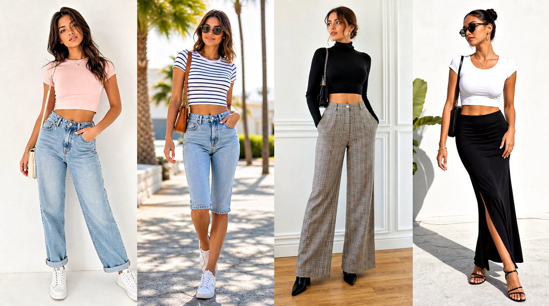 50 Short Crop Tops Outfit Ideas for Effortless Summer Style
