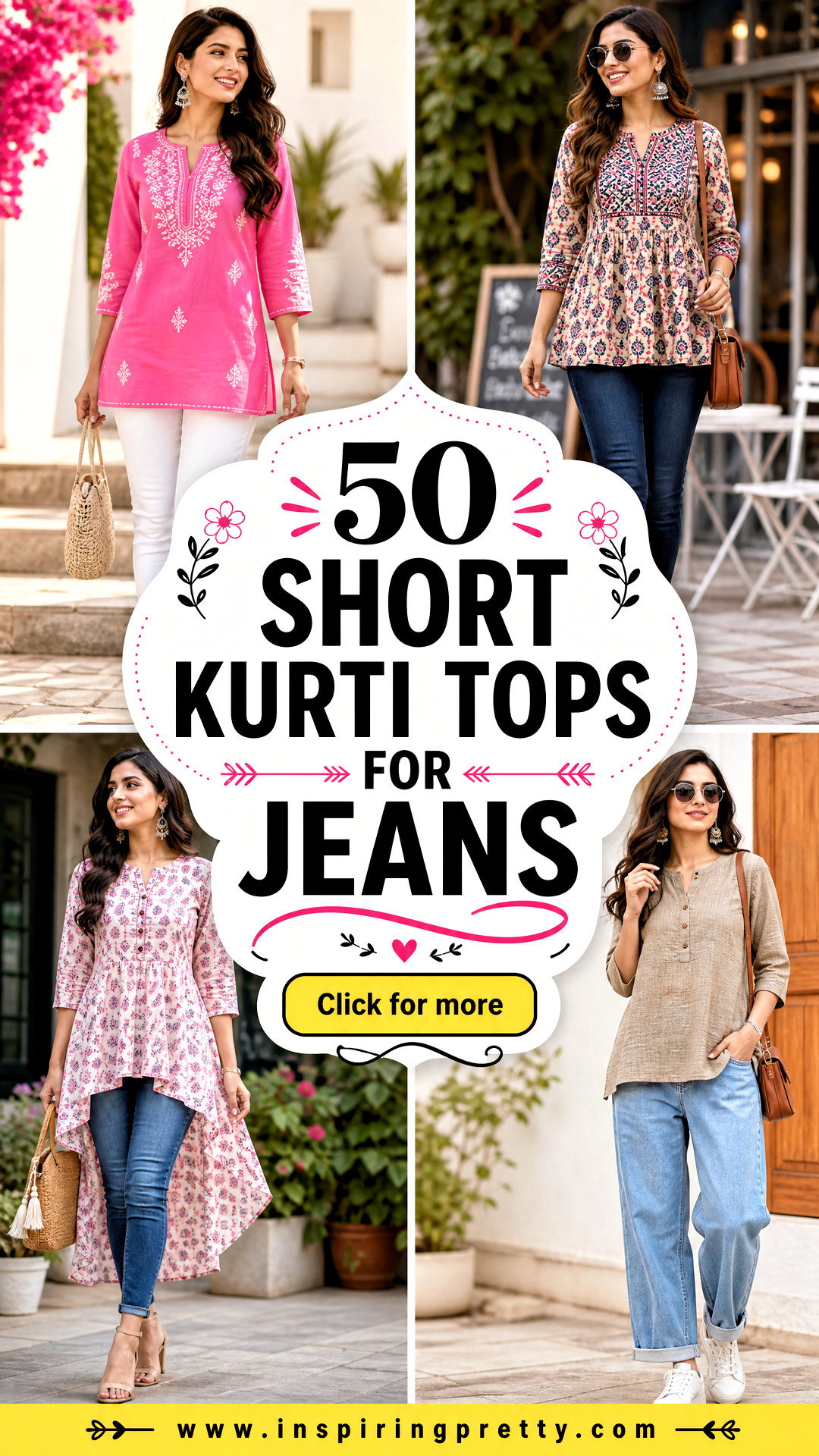 50 Short Kurti Tops for Jeans to Refresh Your Daily Style - 50 Short Kurti Tops for Jeans to Refresh Your Daily Style
