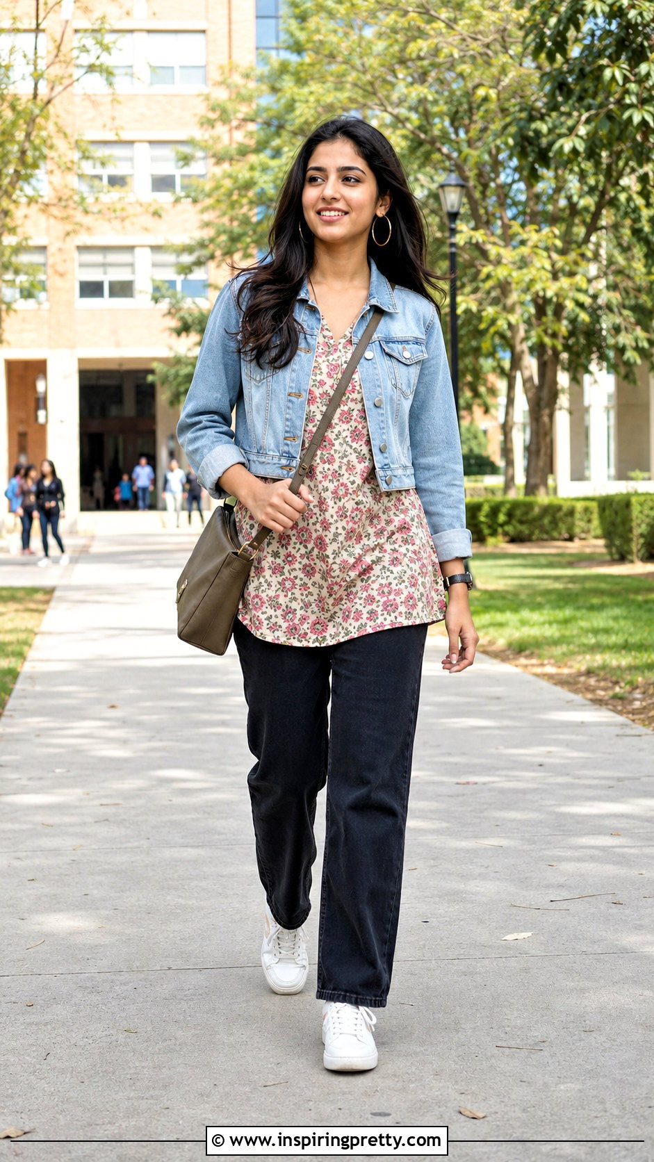 Short Kurti With Denim Jacket And Jeans - 50 short kurti top outfit ideas