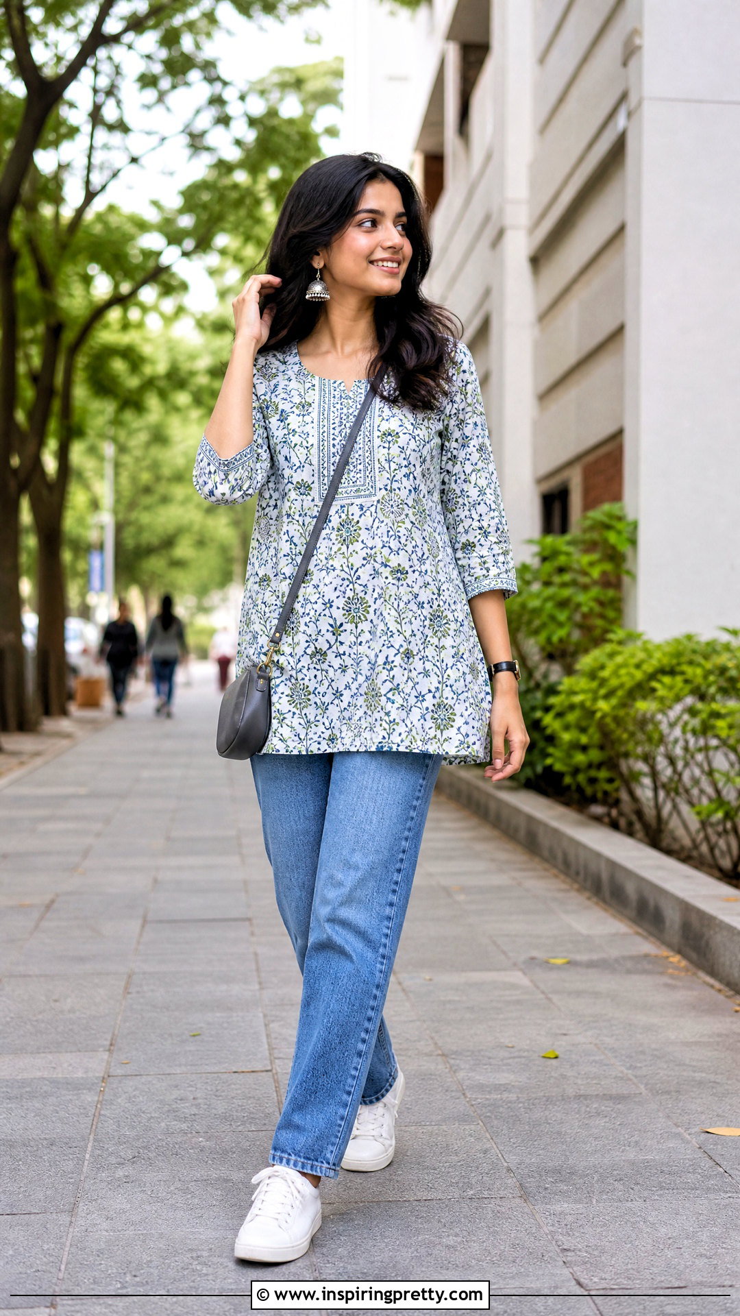 Short Kurti With Straight Jeans - 50 jeans tops indian style for women
