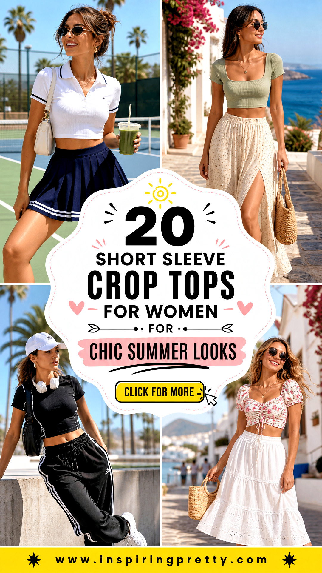 20 Short Sleeve Crop Tops for Women for Chic Summer Looks - 20 Short Sleeve Crop Tops for Women for Chic Summer Looks