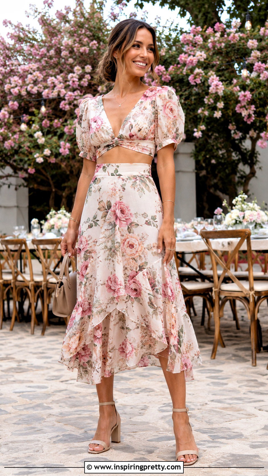Short Top And Matching Skirt Set - 50 latest short top designs