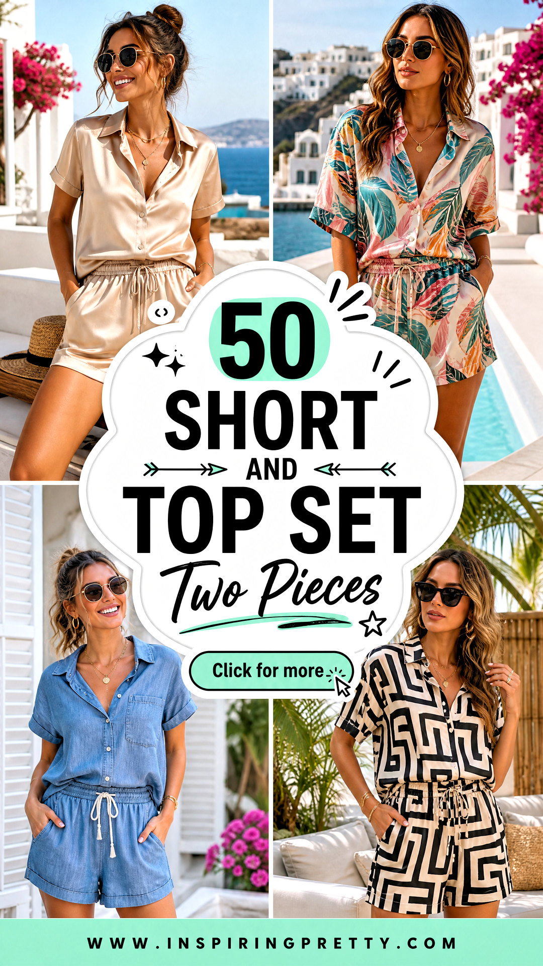 50 Short and Top Set Two Pieces for Easy Summer Outfits - 50 Short and Top Set Two Pieces for Easy Summer Outfits