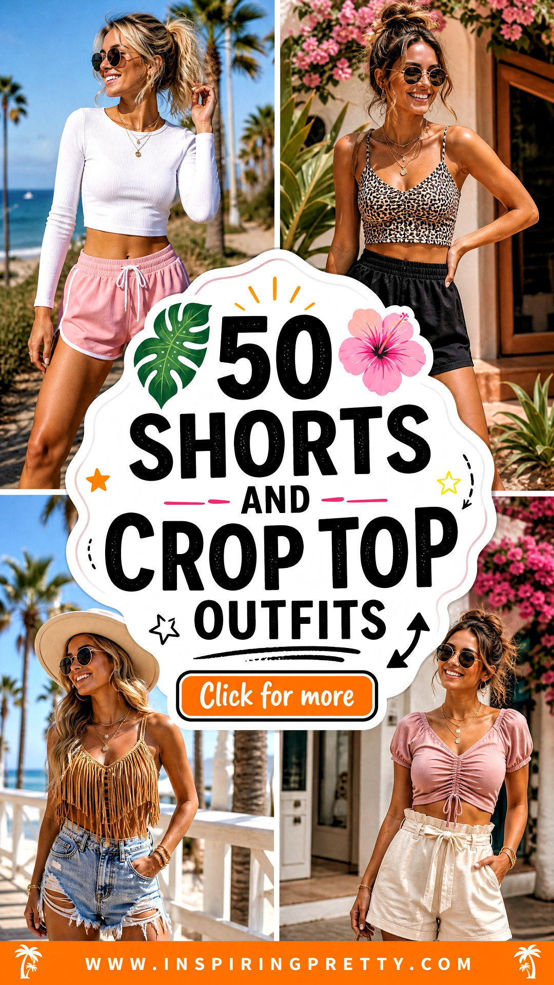 50 Shorts and Crop Top Outfits for Effortless Summer Style - 50 Shorts and Crop Top Outfits for Effortless Summer Style