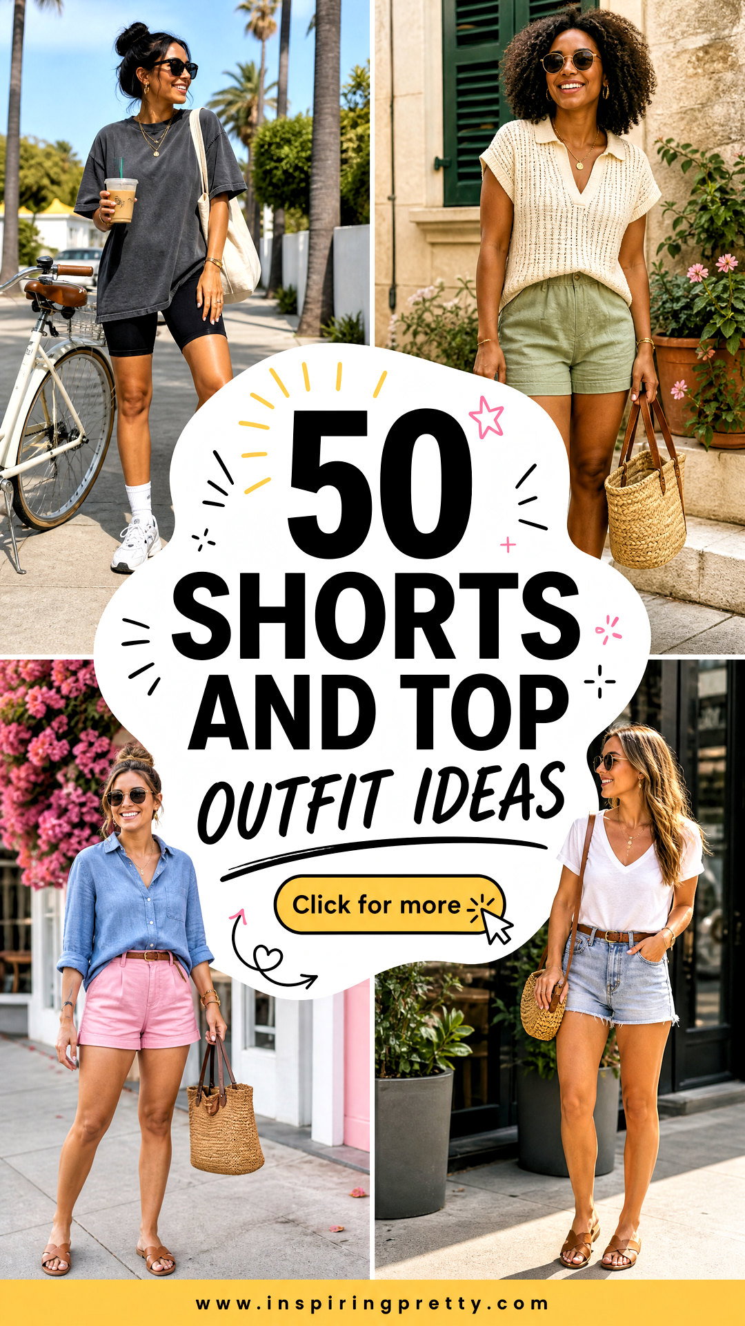 50 Shorts and Top Outfit Ideas for Easy Warm-Weather Style - 50 Shorts and Top Outfit Ideas for Easy Warm-Weather Style