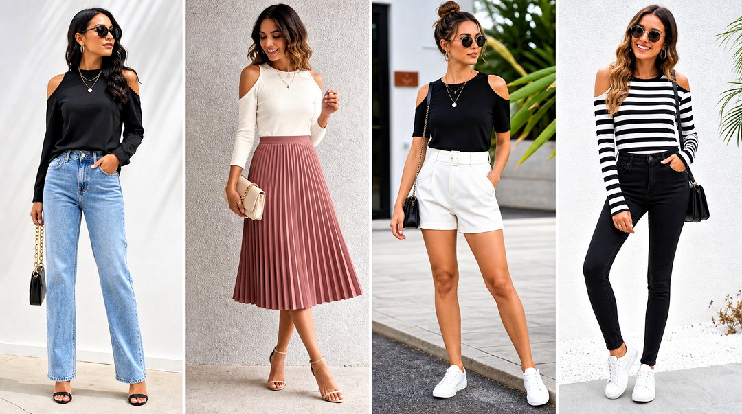 20 Shoulder Cut Out Top Outfit Ideas for Trendy Casual Looks