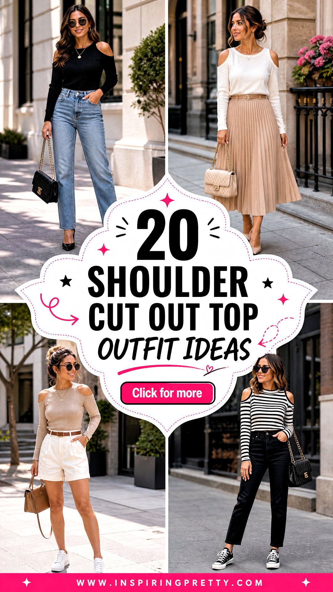 20 Shoulder Cut Out Top Outfit Ideas for Trendy Casual Looks - 20 Shoulder Cut Out Top Outfit Ideas for Trendy Casual Looks