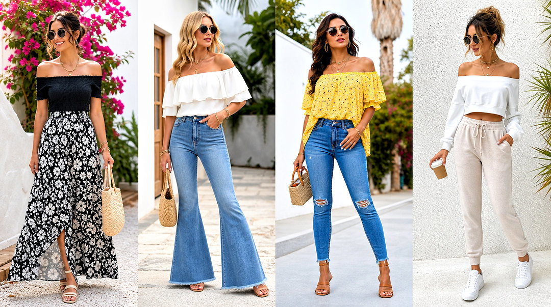 50 Shoulder Off Top Outfits for Bold, Trendy Summer Style