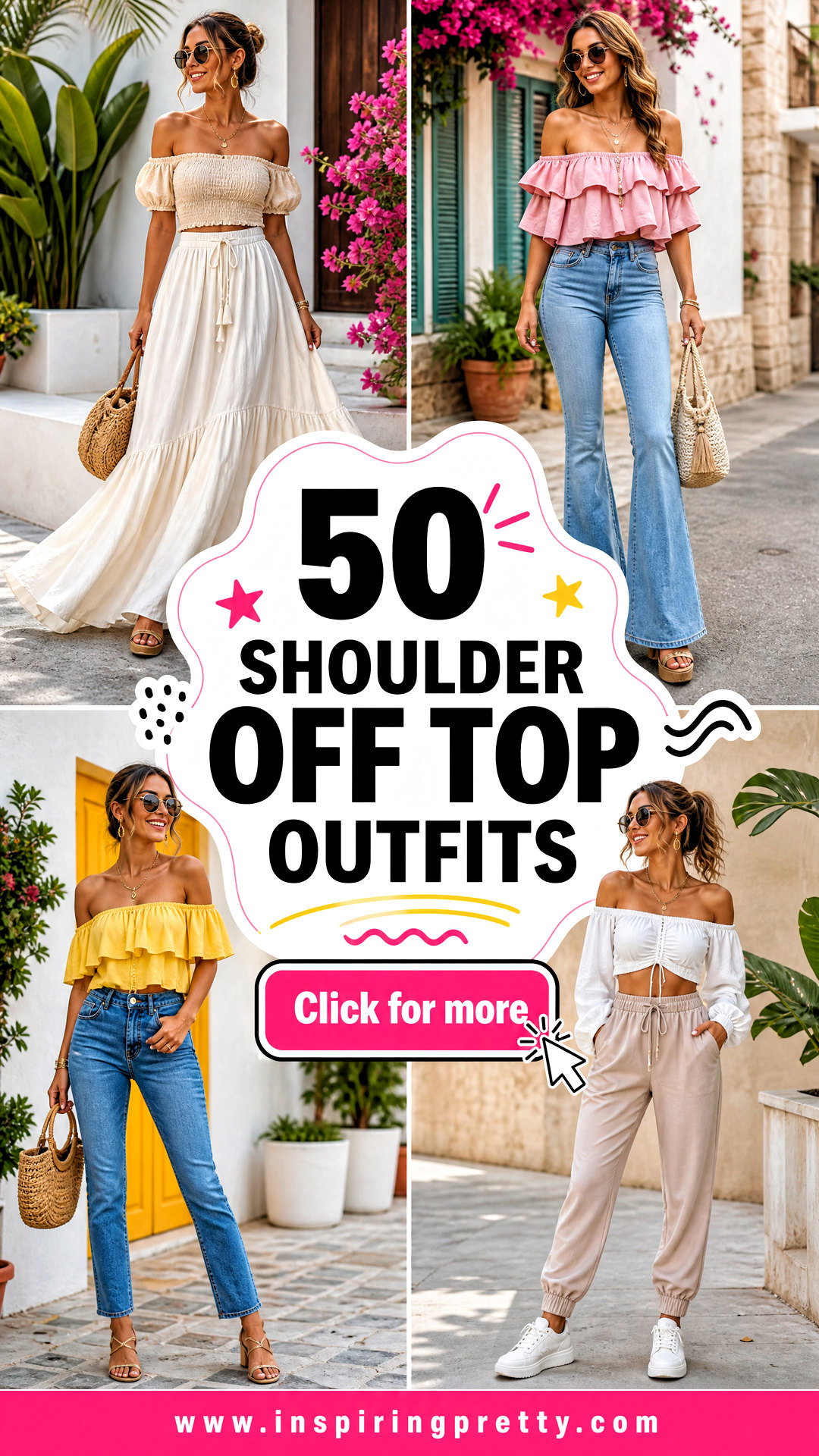 50 Shoulder Off Top Outfits for Bold Trendy Summer Style - 50 Shoulder Off Top Outfits for Bold, Trendy Summer Style