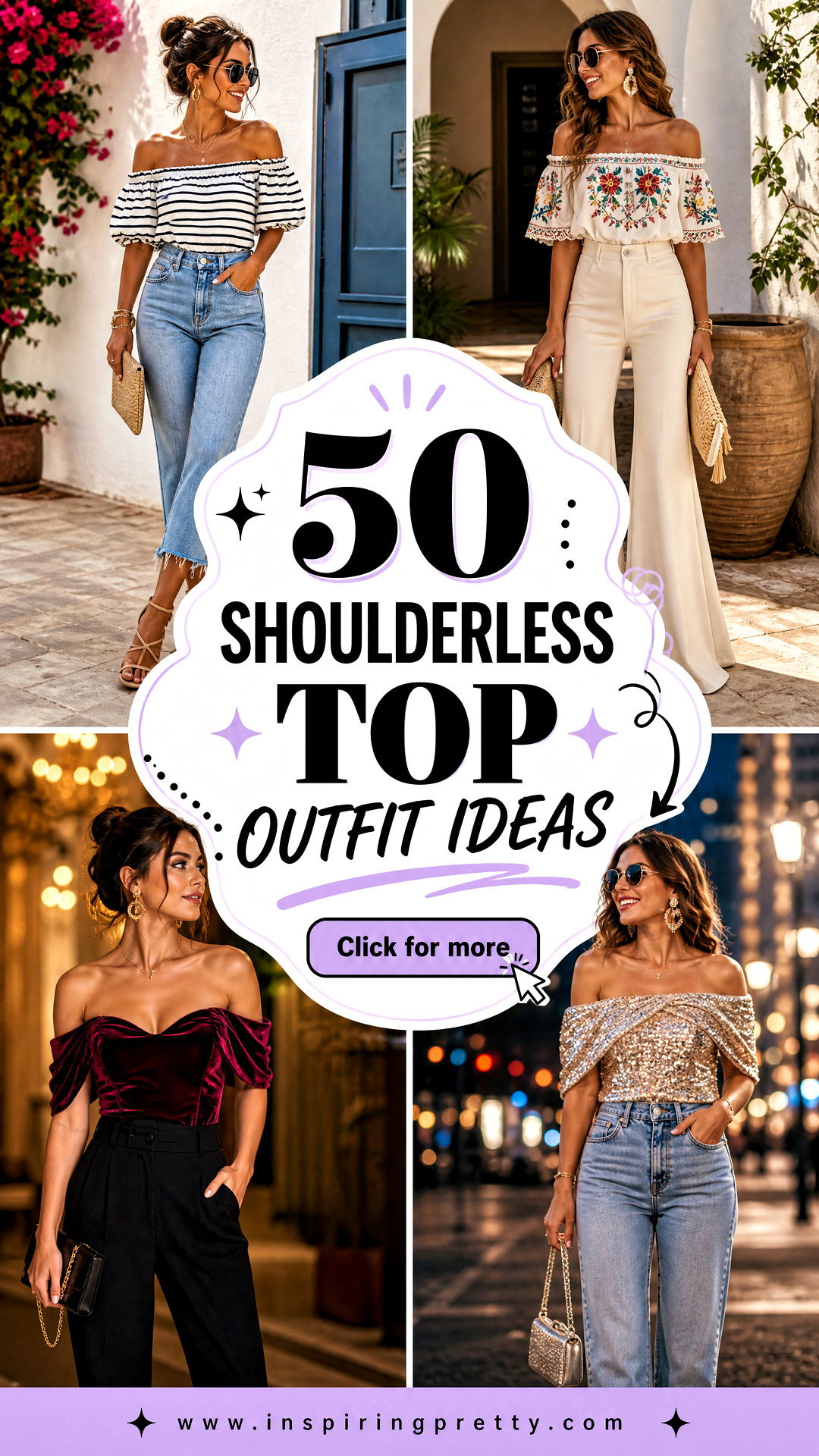 50 Shoulderless Top Outfit Ideas for Confident Summer Style - 50 Shoulderless Top Outfit Ideas for Confident Summer Style