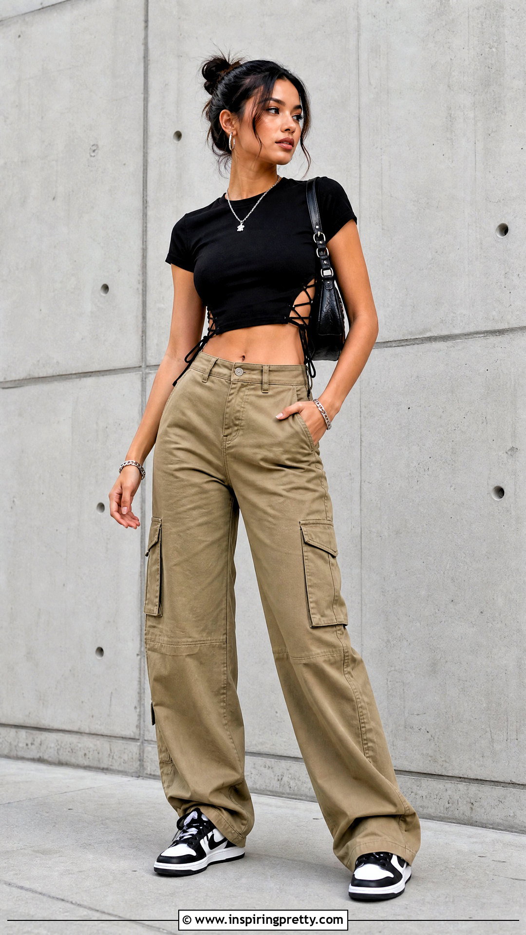 Side Laced Crop Top - how to turn a shirt into a crop top (20 ways)