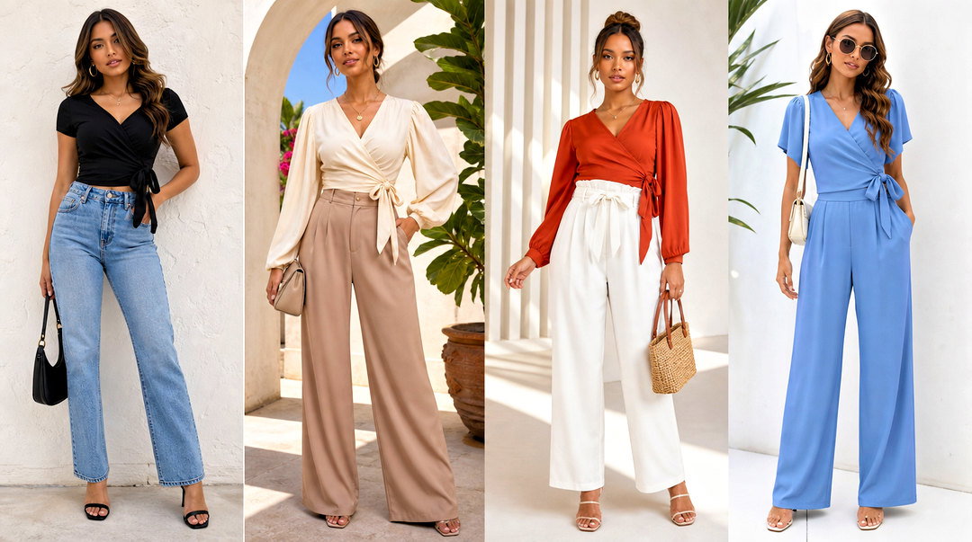 50 Side Tie Top Outfit Ideas for a Flattering Summer Look