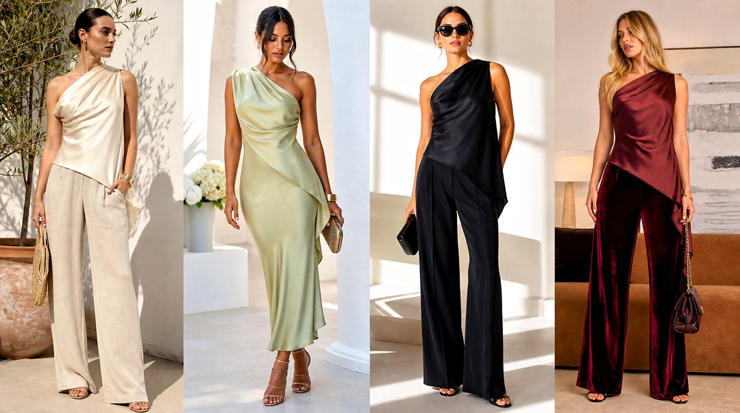 25 Silk Asymmetrical Top Outfit Ideas for Elevated Style