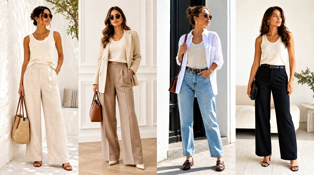 20 Silk Knit Tank Top Outfit Ideas for Luxe Everyday Style