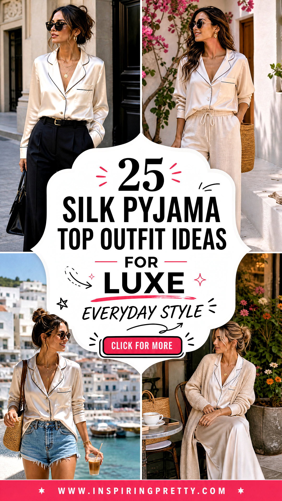 25 Silk Pyjama Top Outfit Ideas for Luxe Everyday Style - 25 Silk Pyjama Top Outfit Ideas for Luxe Everyday Style