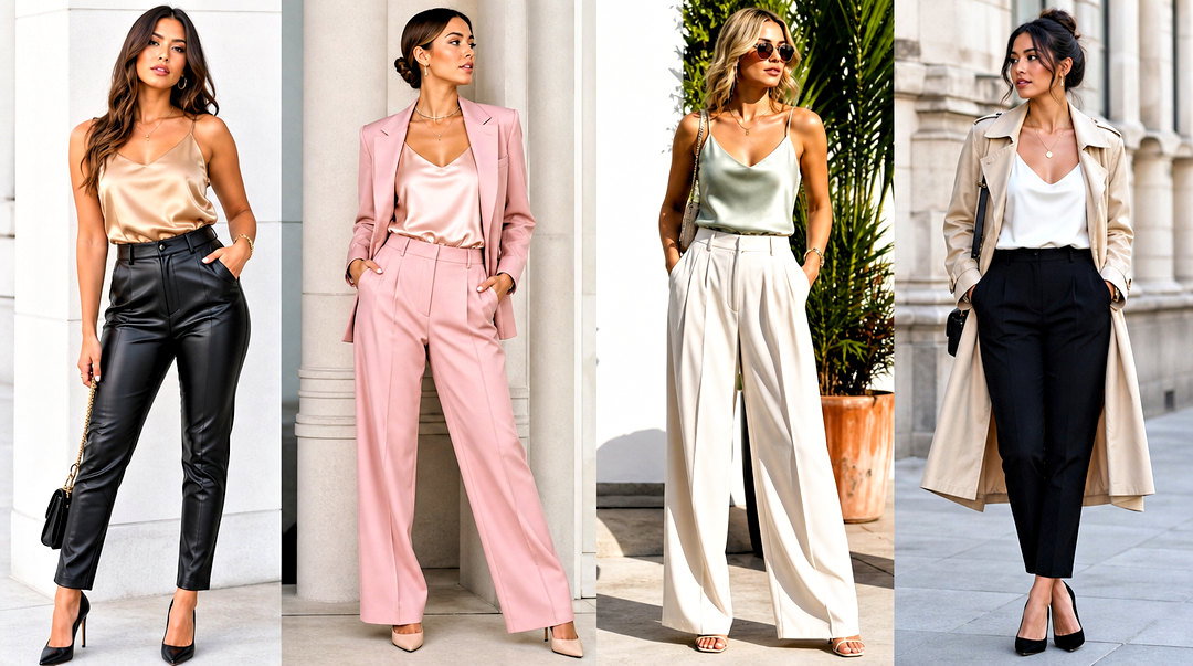 20 Silk Satin Tank Top Outfit Ideas for Elegant Summer Style