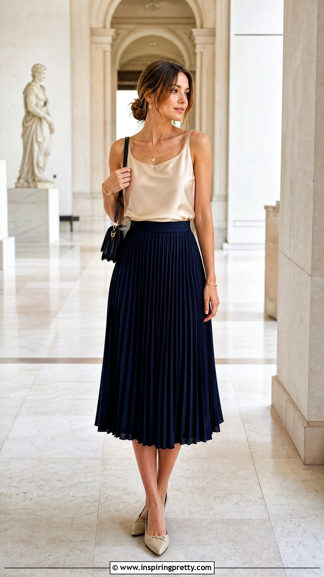 Silk Tank Top With Midi Skirt - how to style silk tank tops (20 ways)