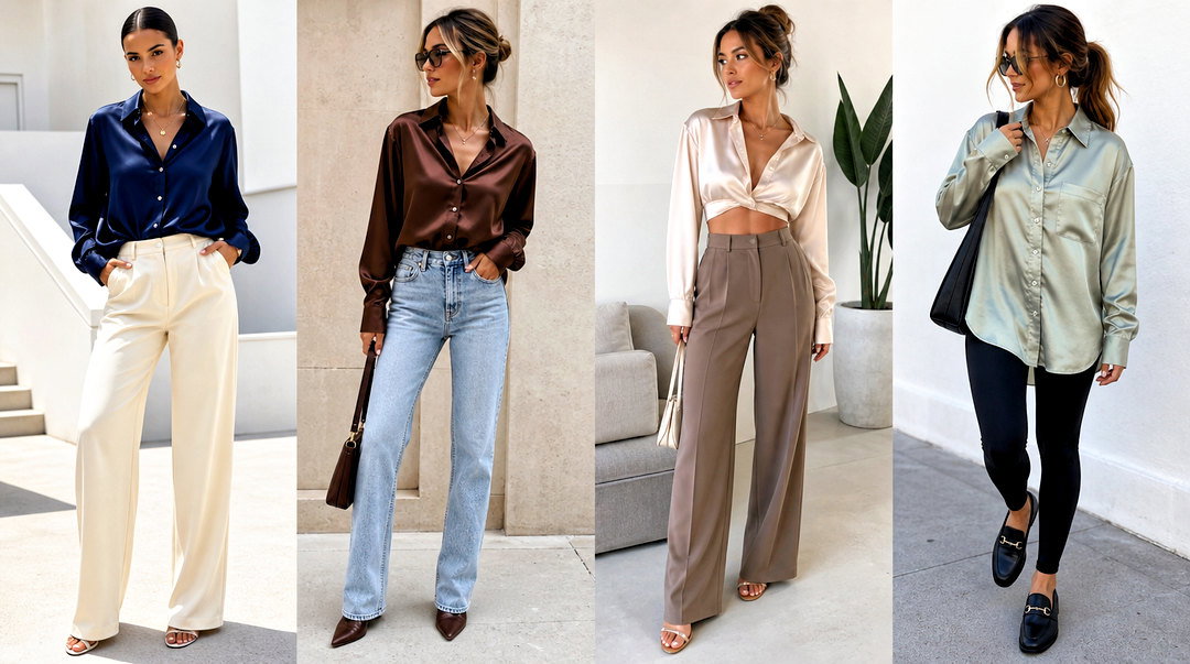 50 Silk Tops Blouses to Elevate Your Work and Evening Style