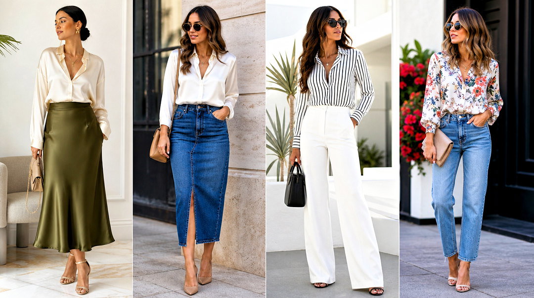 50 Silk Tops Outfit Ideas for Effortless Day-to-Night Style