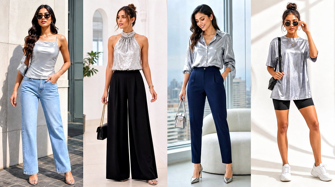 50 Silver Top Outfit Ideas for Glamorous Party-Ready Looks