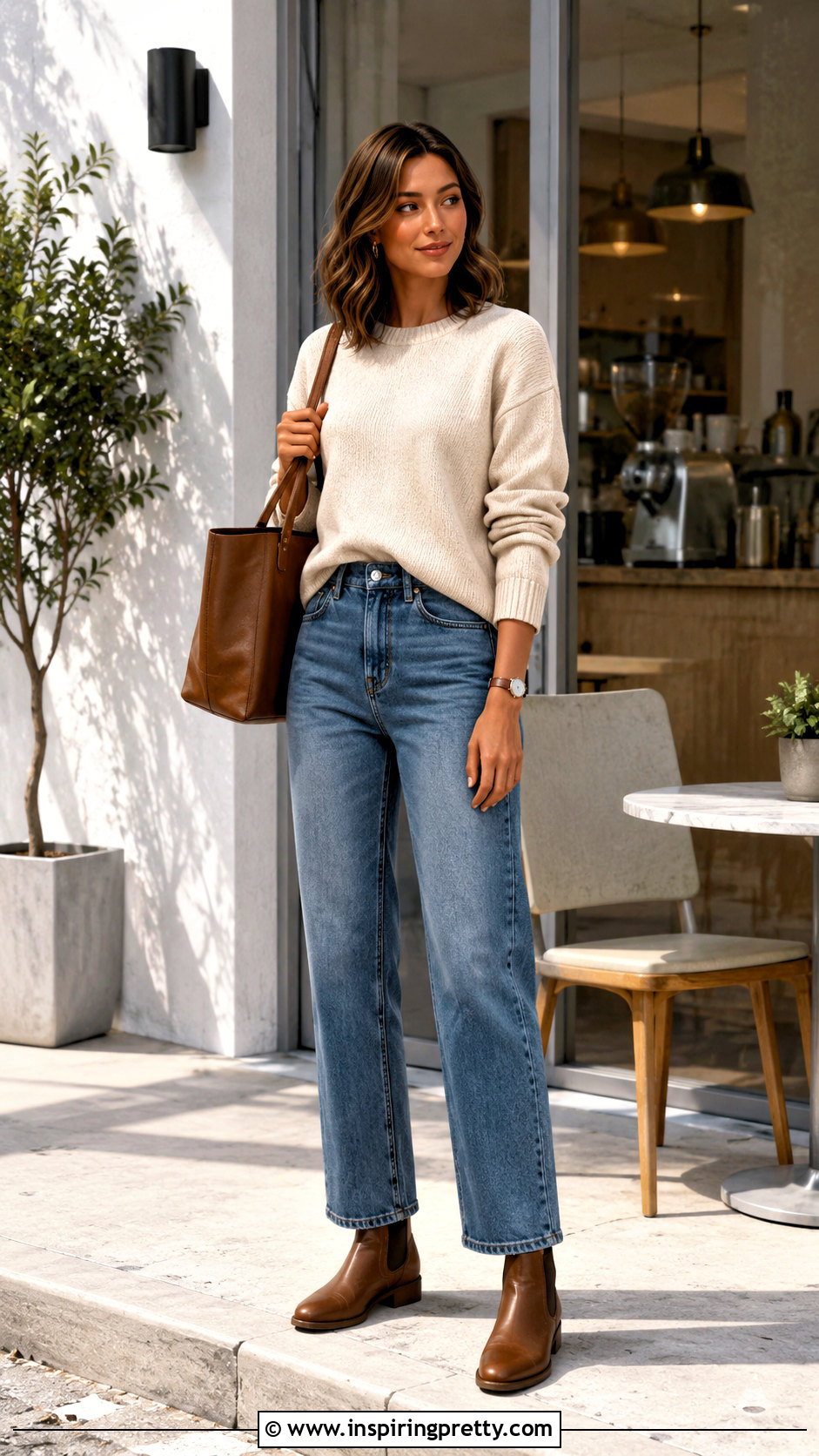 Sims Sweater and Straight Leg Jeans Outfit - 20 the sims resource sims 4 clothing tops outfit ideas