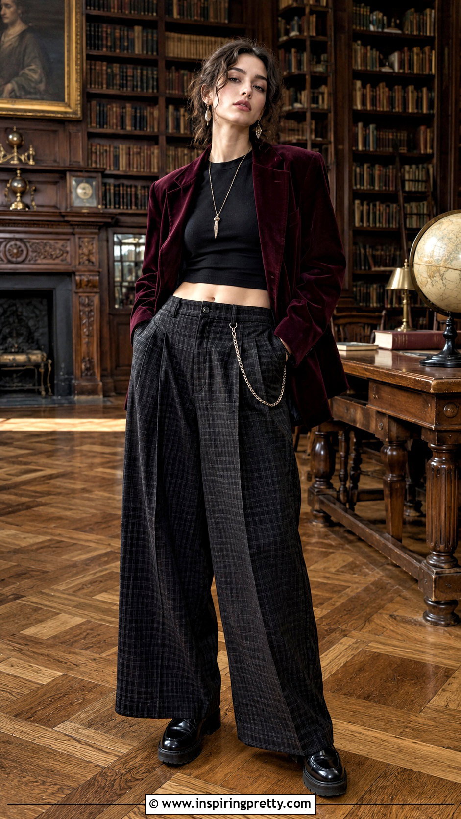 Sirius Black Crop Top With Plaid Trousers - 20 sirius black in a crop top outfit ideas