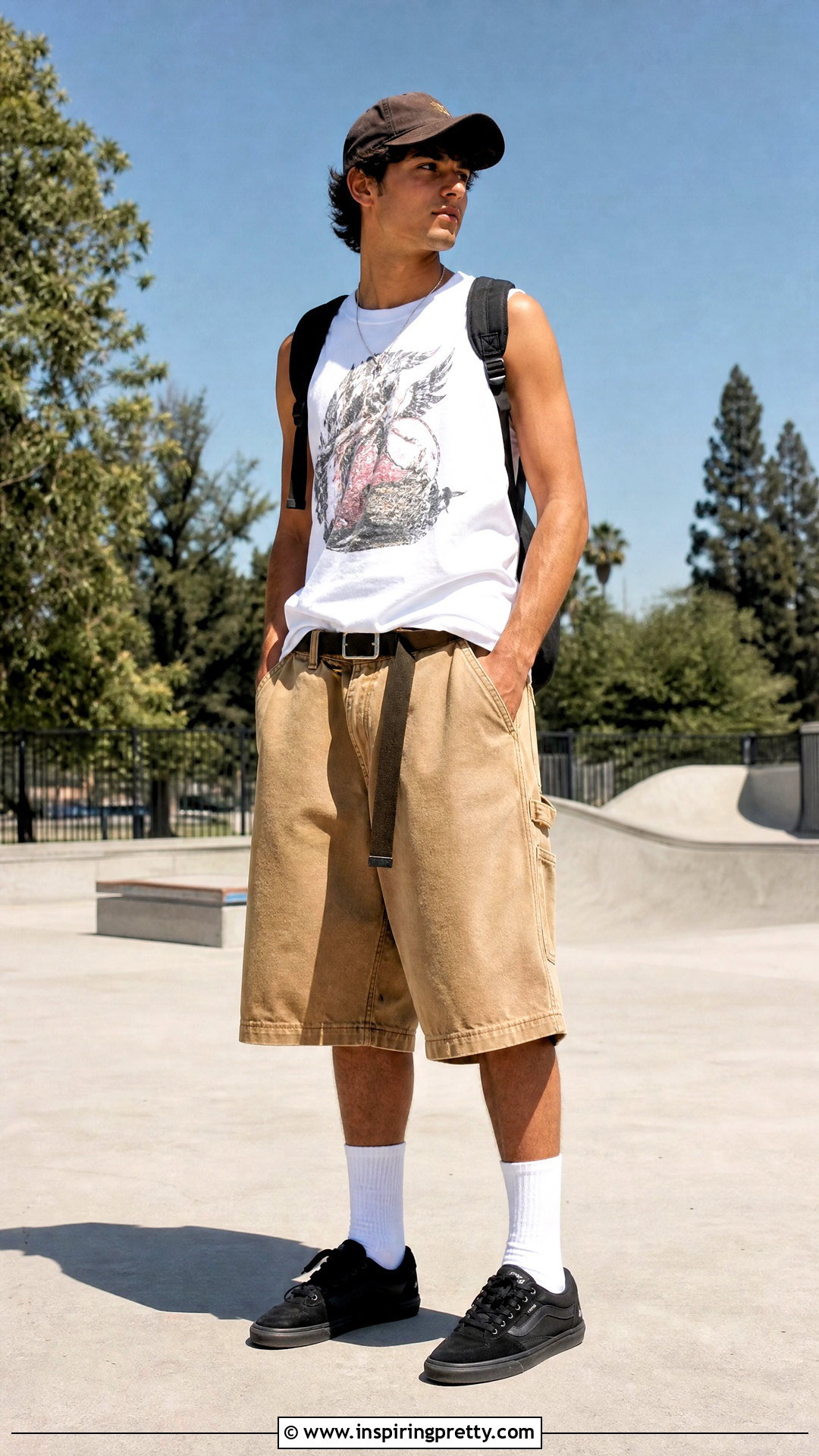 Skate Tank Top With Loose Shorts - 50 tank tops for men